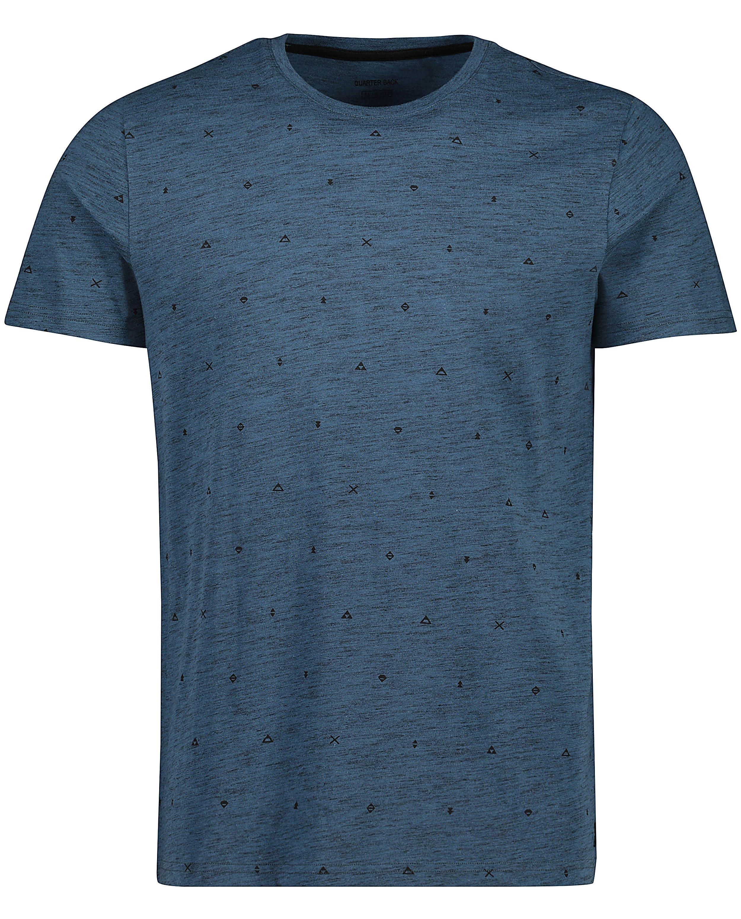 T-shirts - T-shirt bleu à imprimé