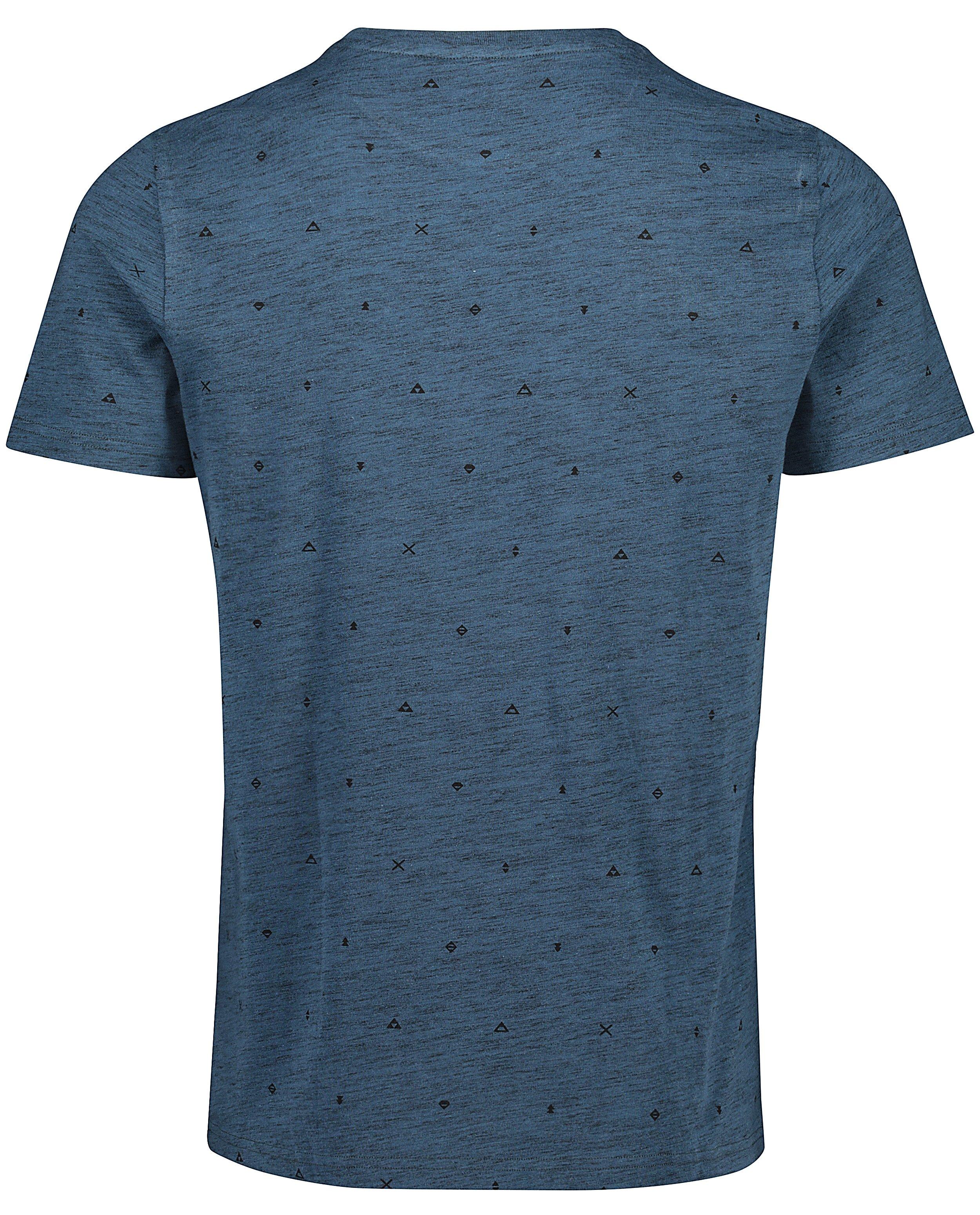T-shirts - T-shirt bleu à imprimé