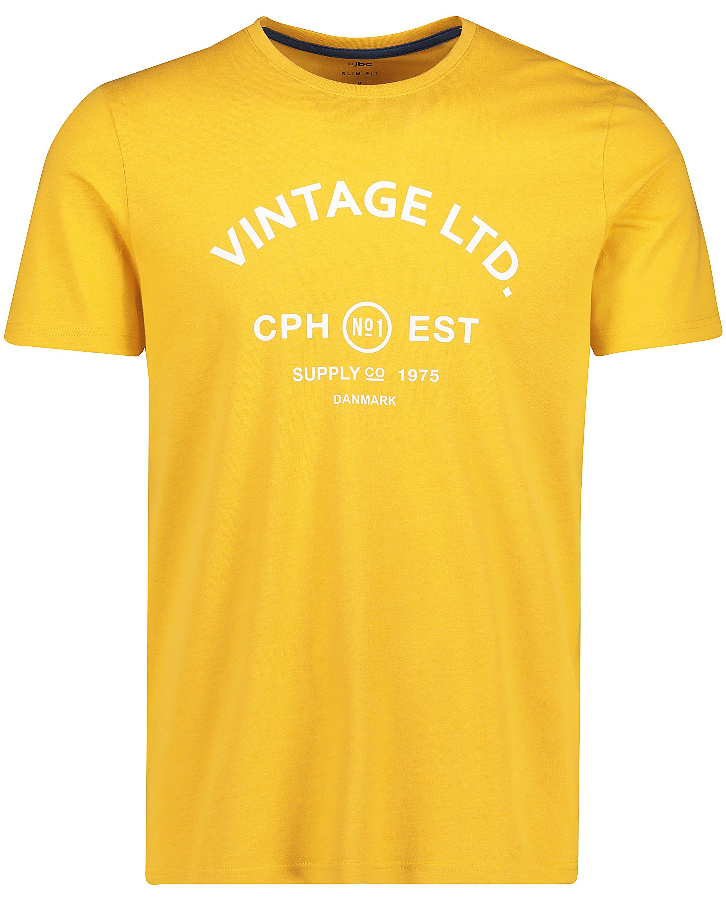 T-shirts - Geel T-shirt met 'vintage'-print