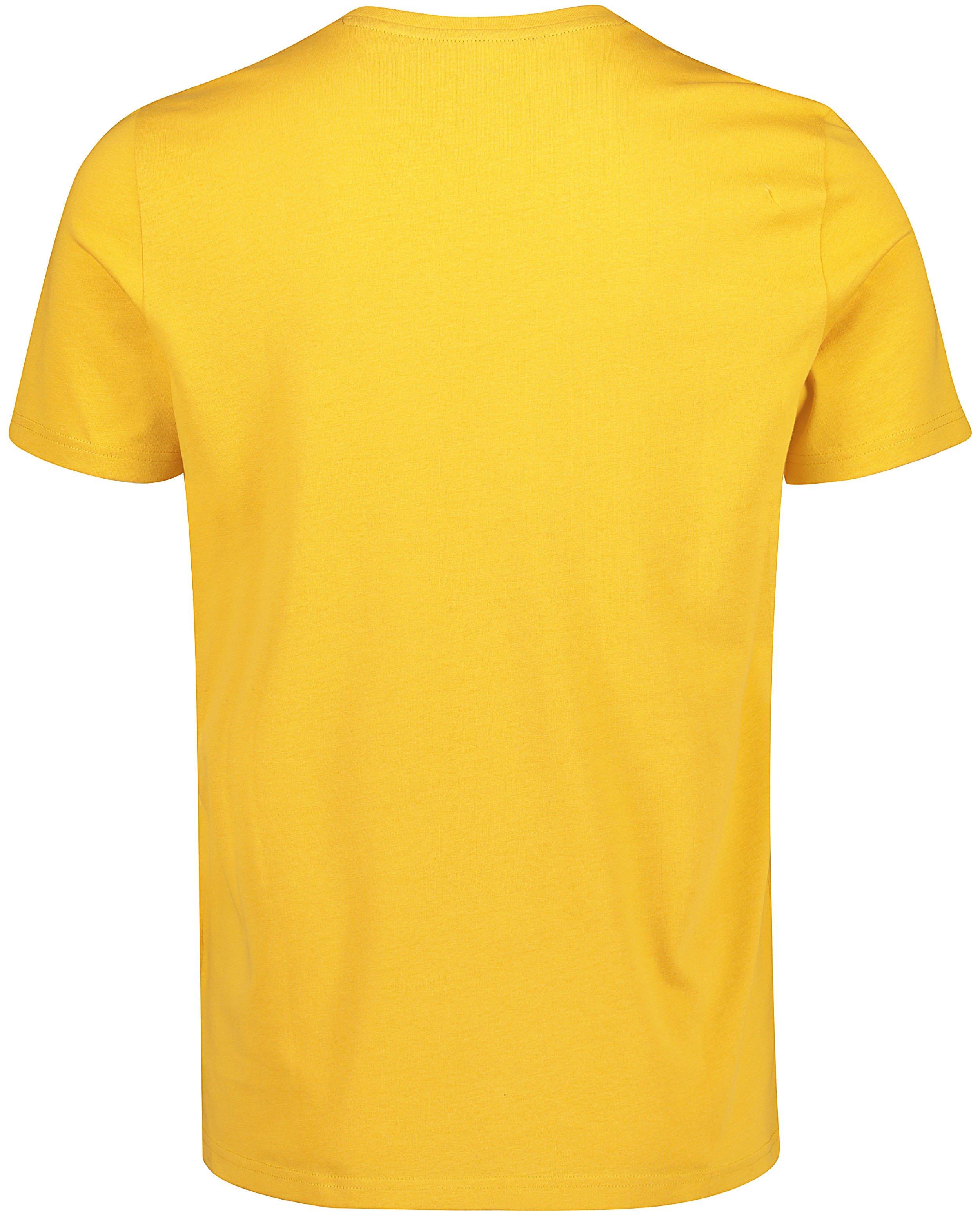 T-shirts - Geel T-shirt met 'vintage'-print