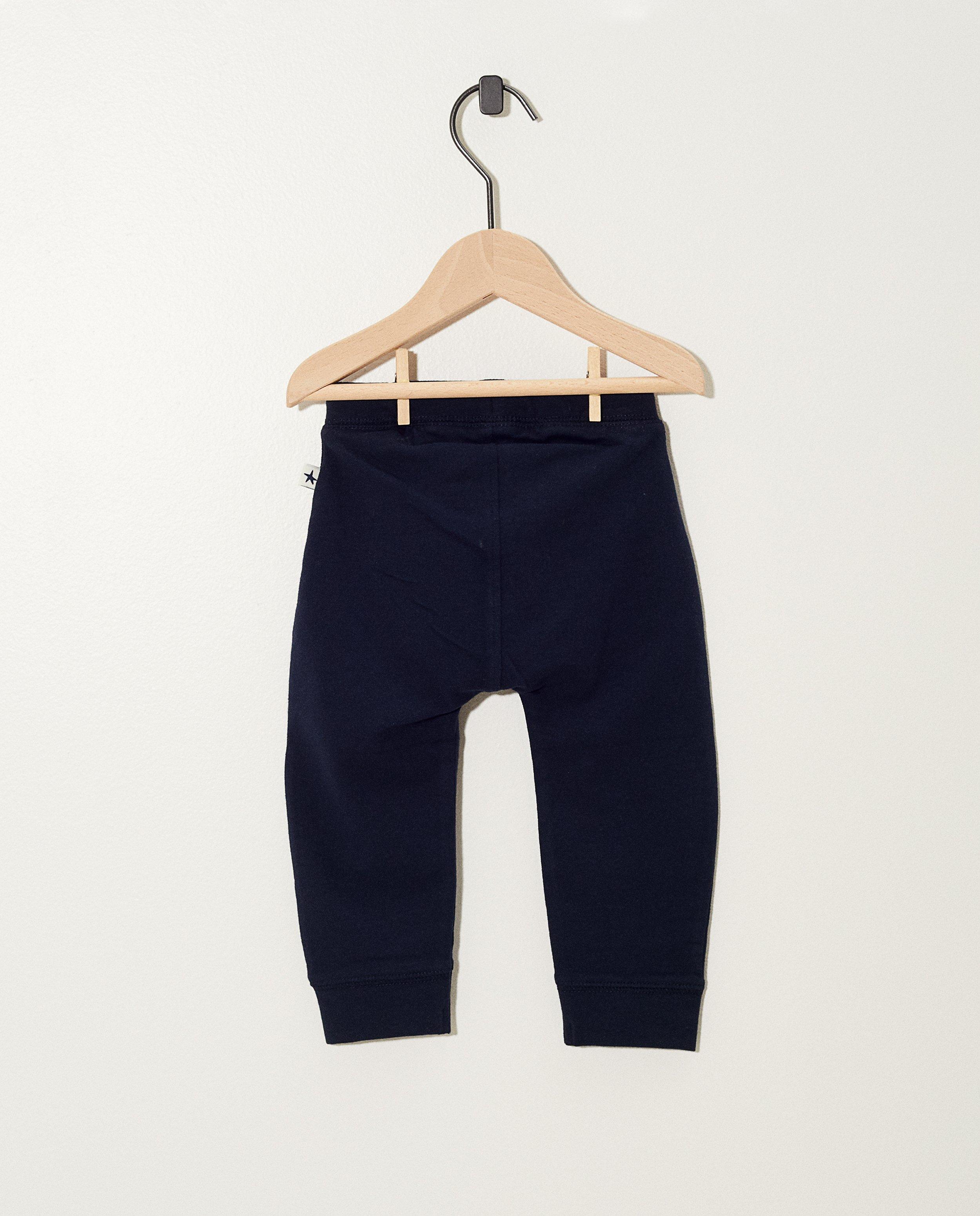 Pantalons - Jogging bleu foncé en coton bio