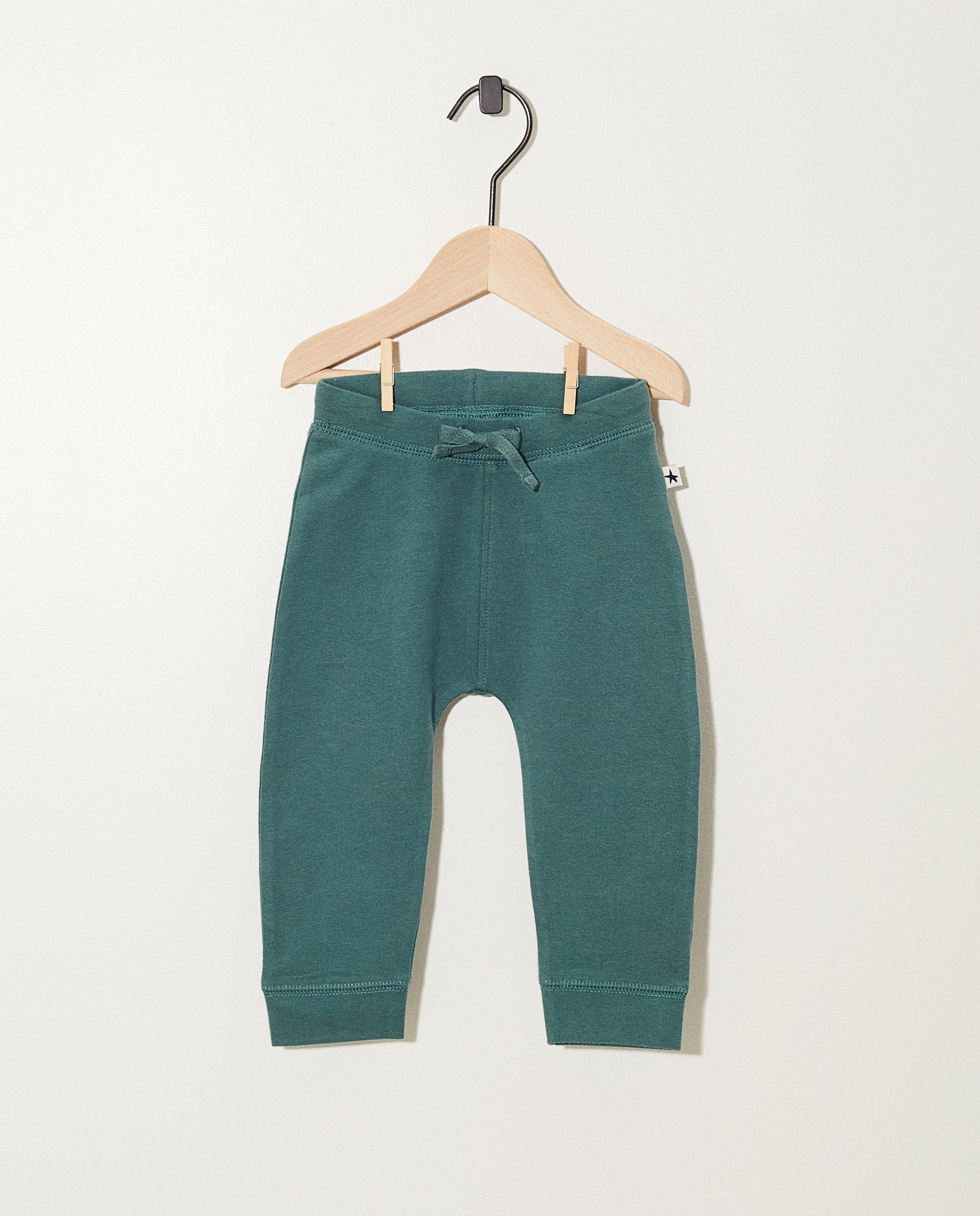 Blauwgroene jogging van biokatoen - sweatbroekje - JBC