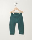 Pantalons - Jogging bleu vert en coton bio