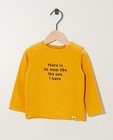 T-shirt jaune à manches longues - coton bio, différents modèles - JBC