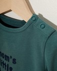 T-shirts - Grijsgroene longsleeve van biokatoen