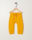 Pantalon jogging jaune - en coton bio, molletonné - JBC