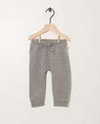 Pantalon jogging gris en coton bio - molletonné - JBC