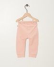 Pantalons - Pantalon jogging rose en coton bio