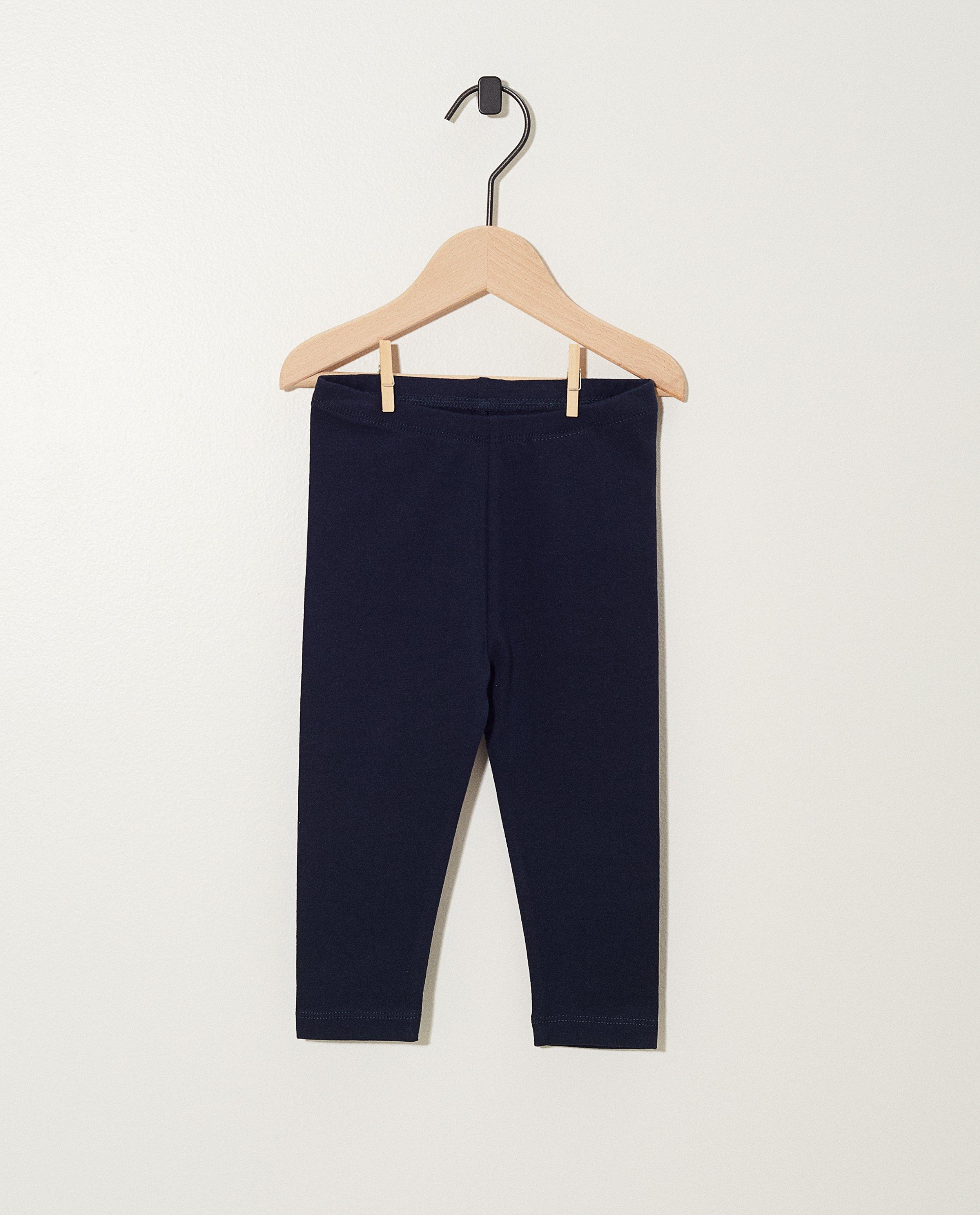 Leggings blancs en coton bio - D&eacute;tails du produit - bleu fonc&eacute; - image num&eacute;ro 1