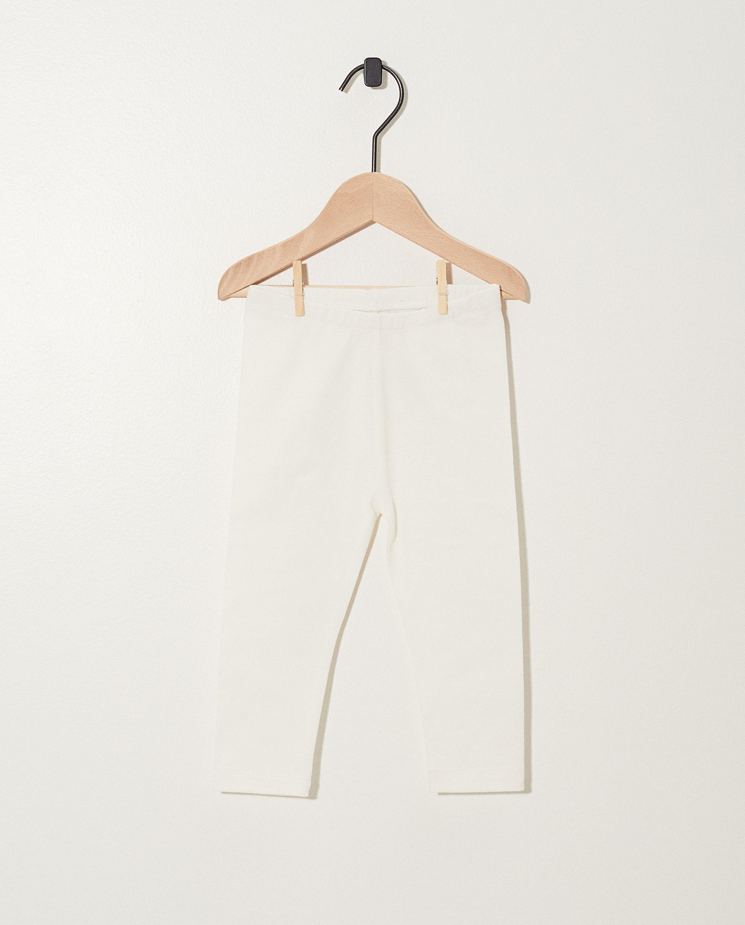Witte legging van biokatoen - basic - JBC