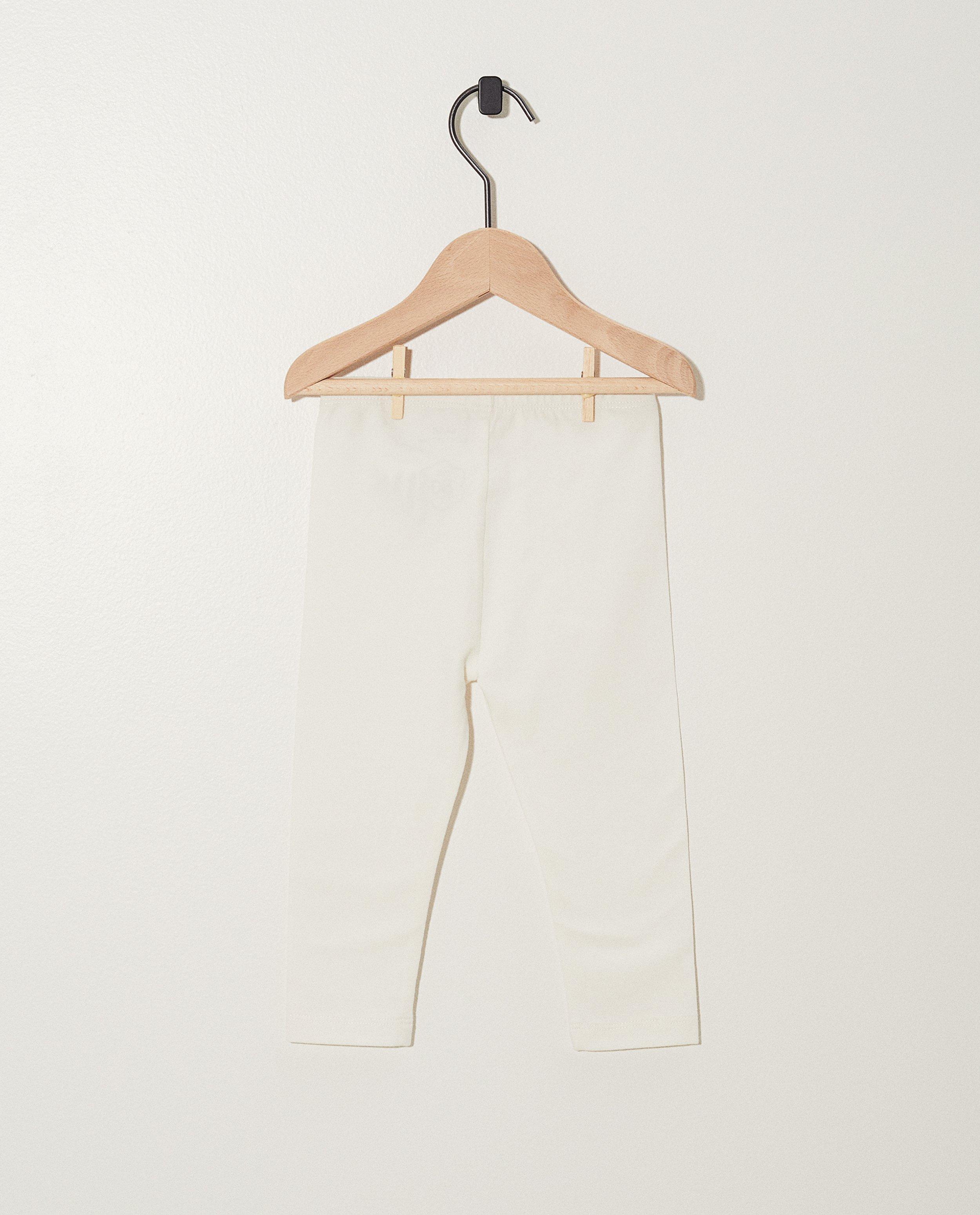 Leggings - Witte legging van biokatoen