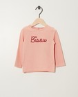 T-shirt à manches longues BESTies - rose, imprimé et paillettes - Besties