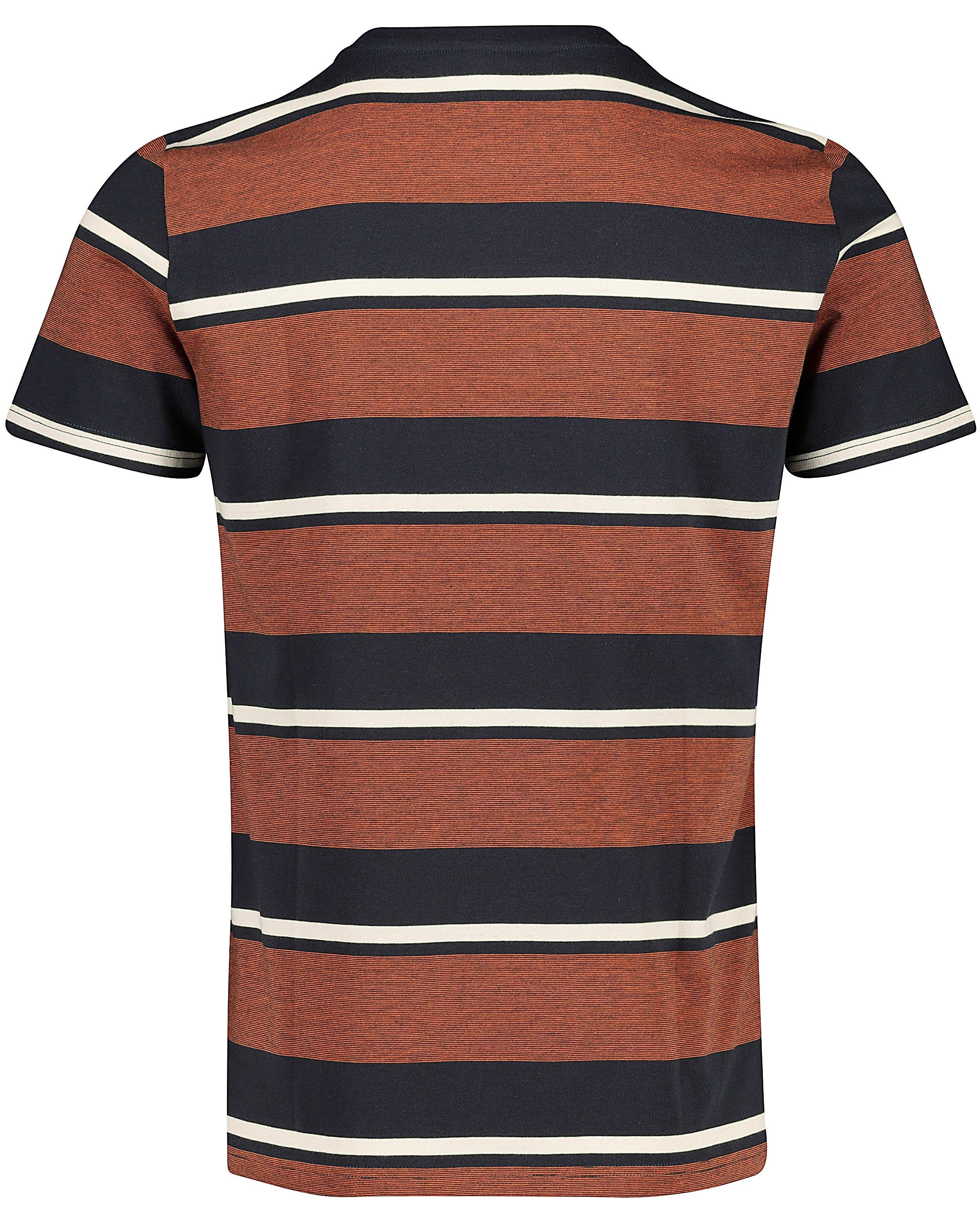T-shirts - Bruin T-shirt met strepen