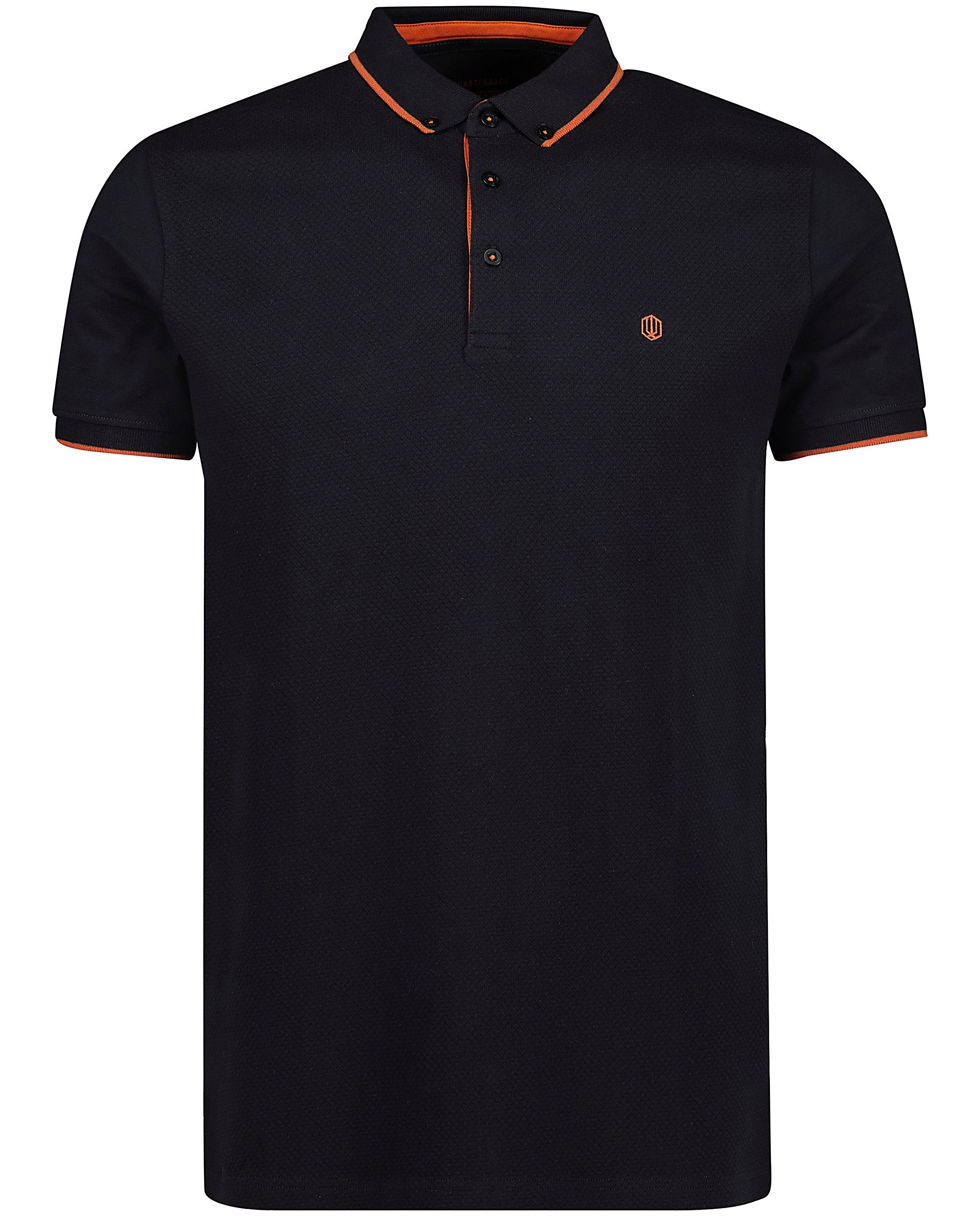 Polos - Polo bleu, motif en relief