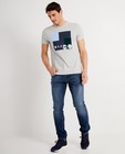 T-shirt gris avec imprimé - color block - Iveo