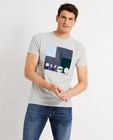T-shirts - T-shirt gris avec imprimé