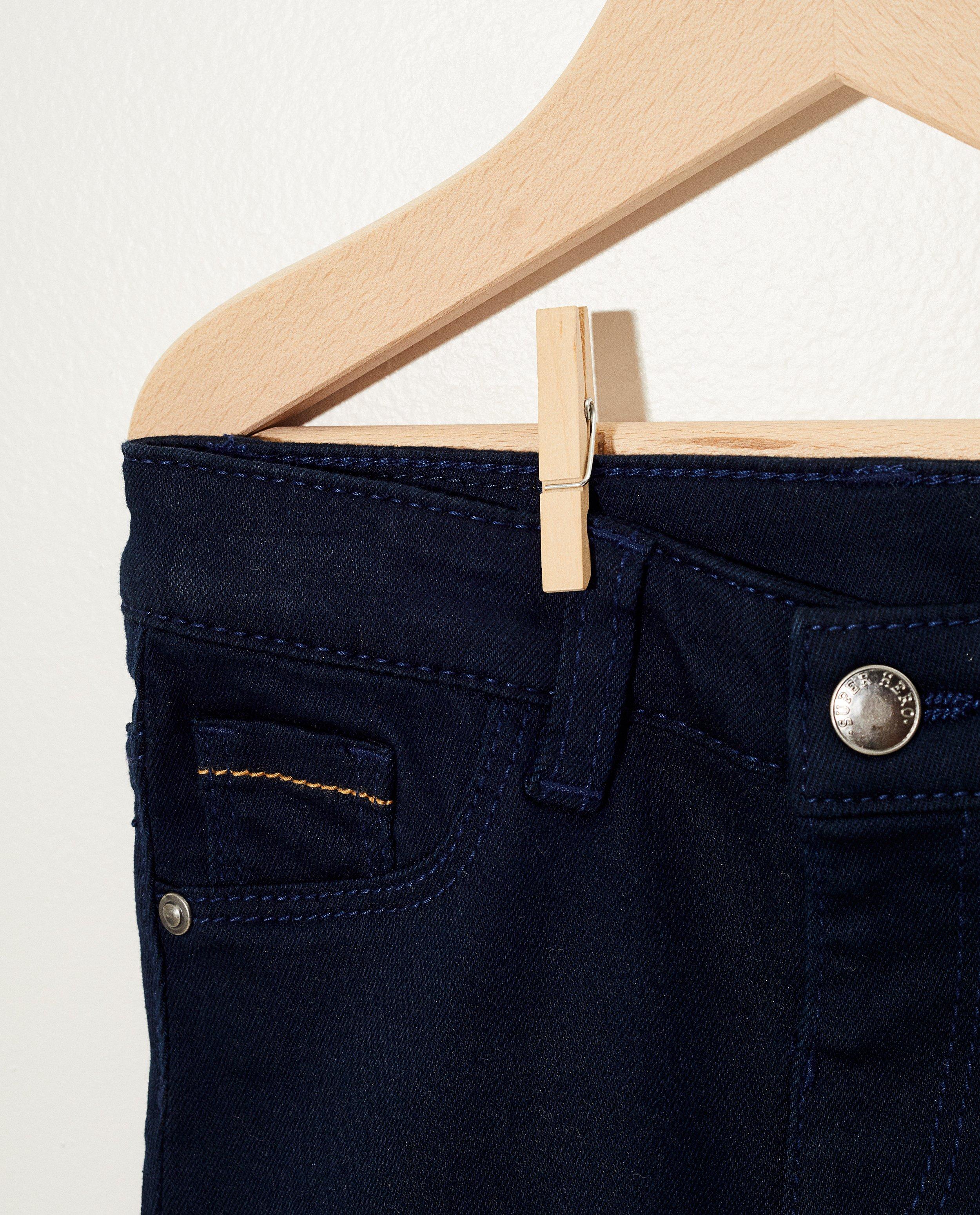 Broeken - Marineblauwe broek met stretch