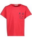 T-shirts - T-shirt rouge avec chat BESTies