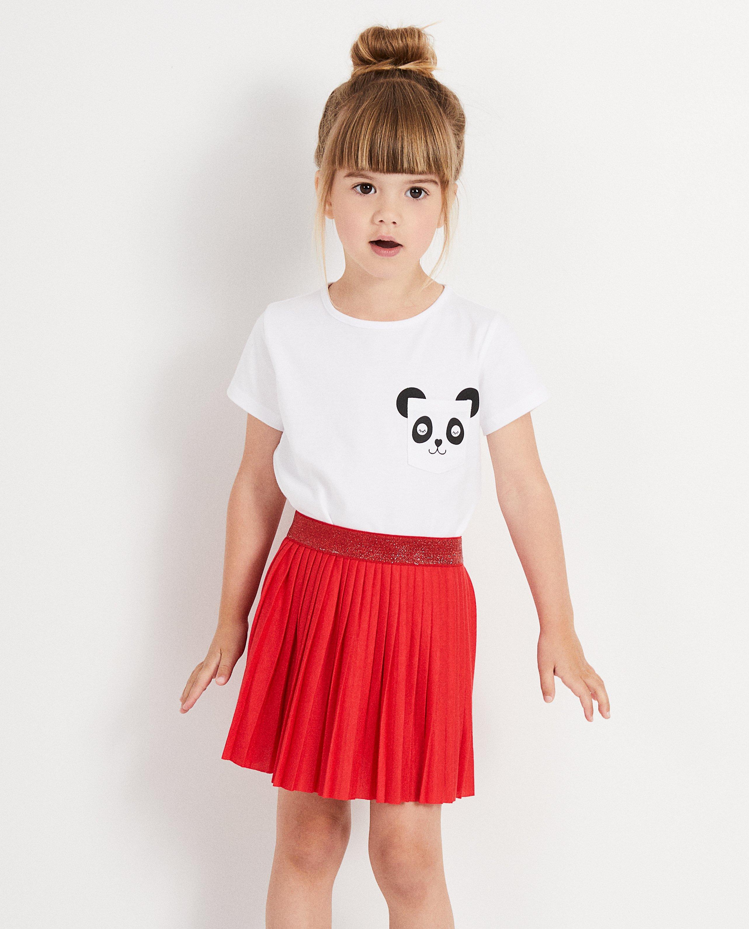 T-shirts - Wit T-shirt met panda BESTies