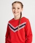 Sweaters - Rode sweater met streep BESTies