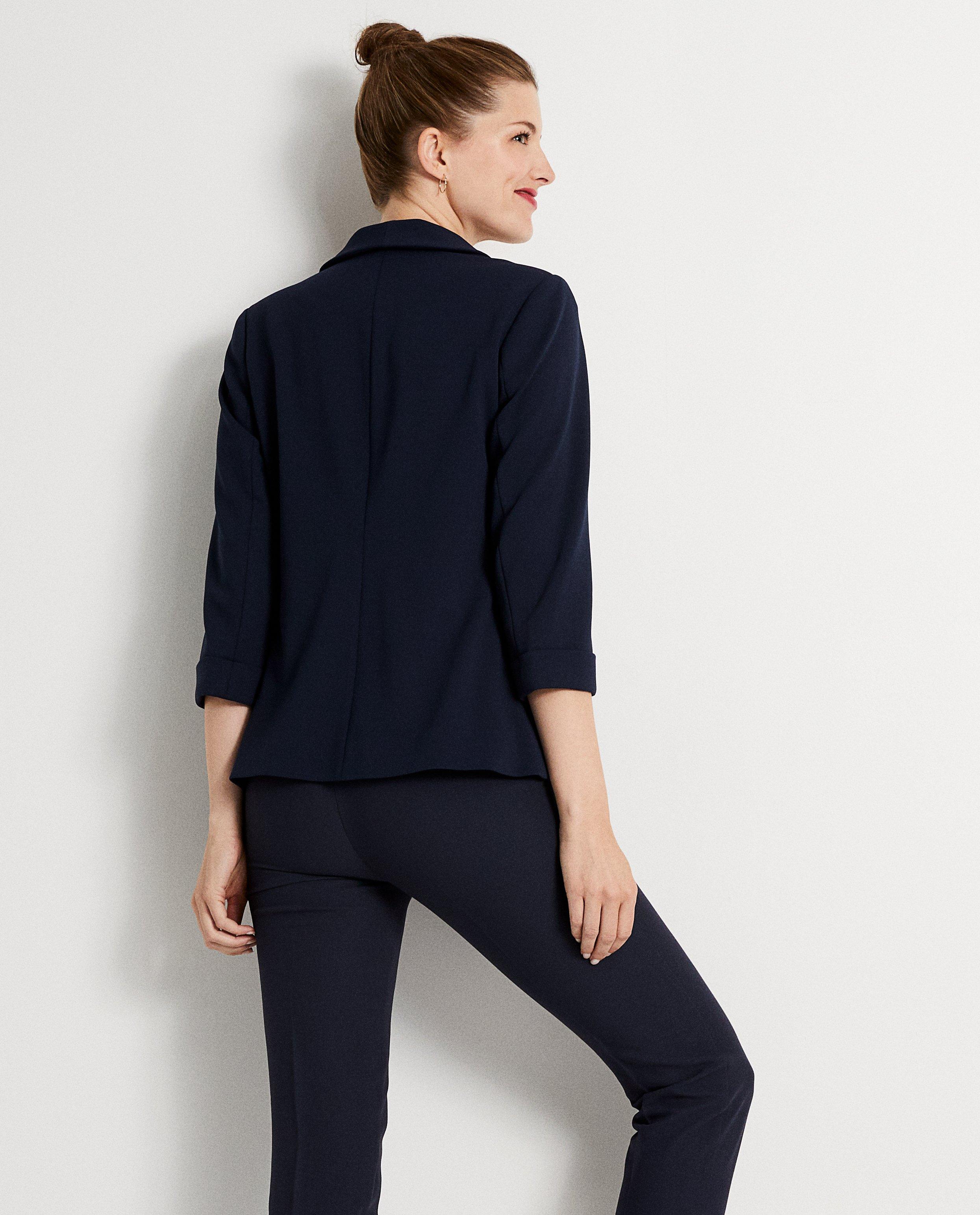 Blazers - Marineblauwe soepele blazer