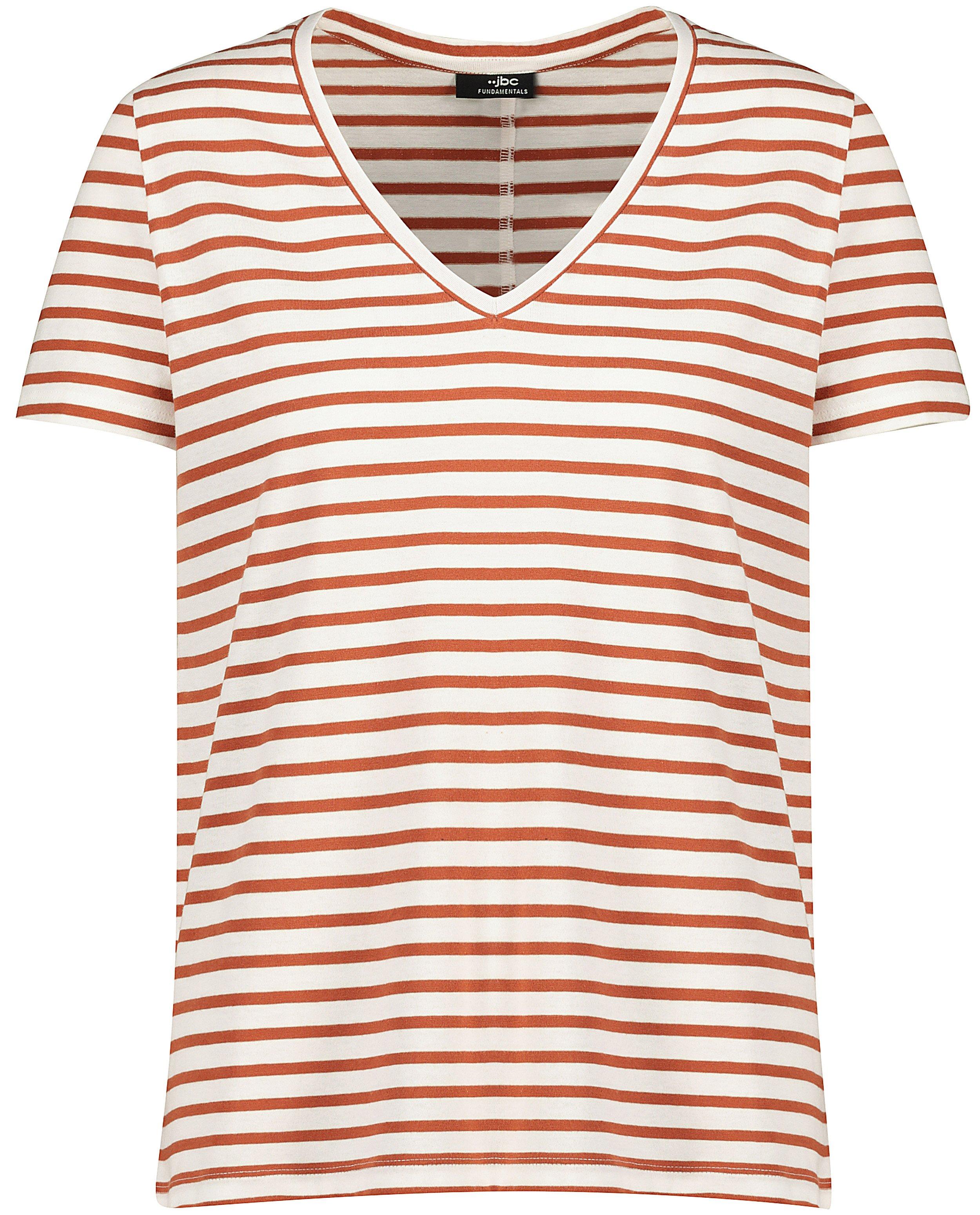 Wit T-shirt met bruine strepen - Product Detail - meerkleurig - afbeelding nummer 5