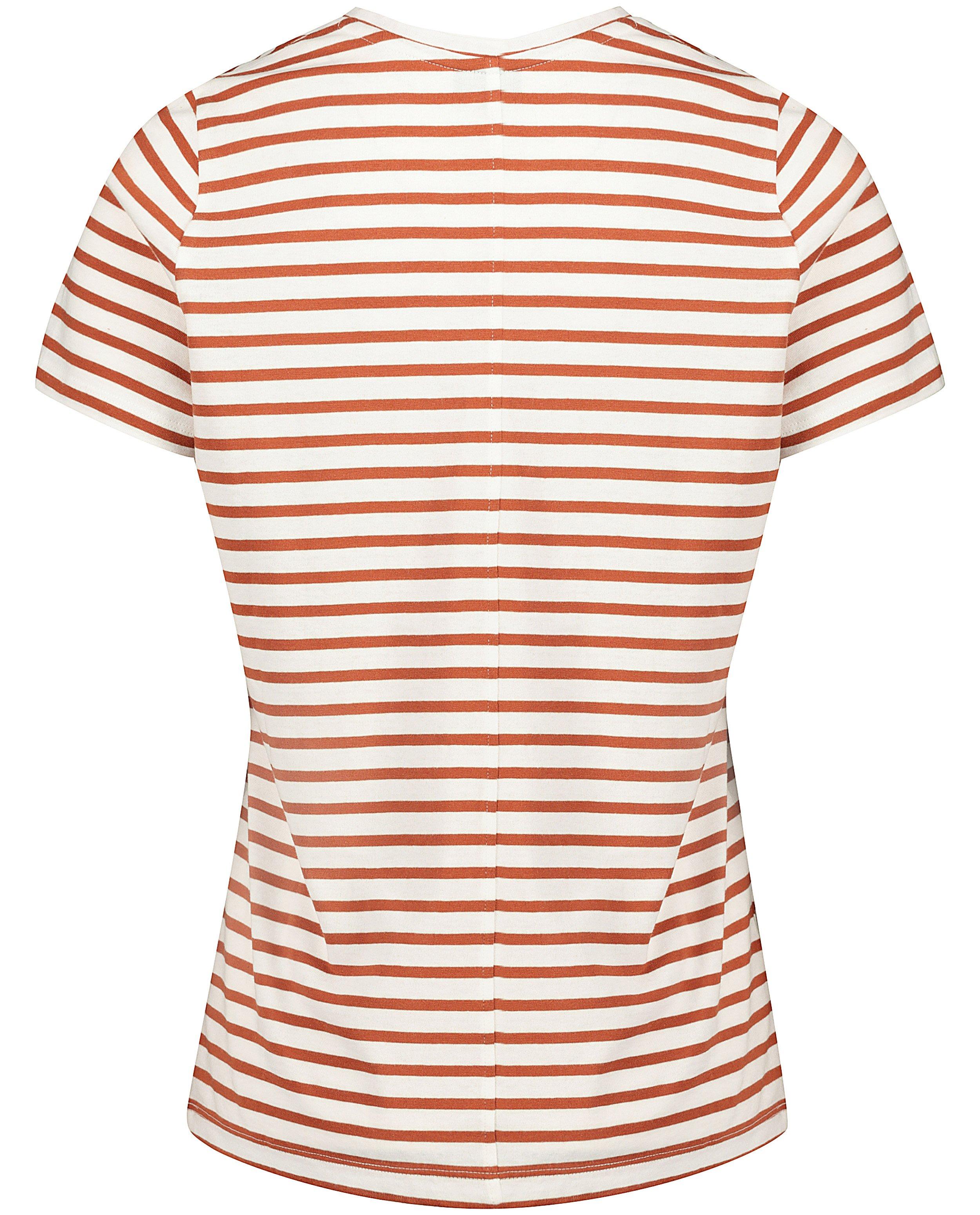 Wit T-shirt met bruine strepen - Product Detail - meerkleurig - afbeelding nummer 6