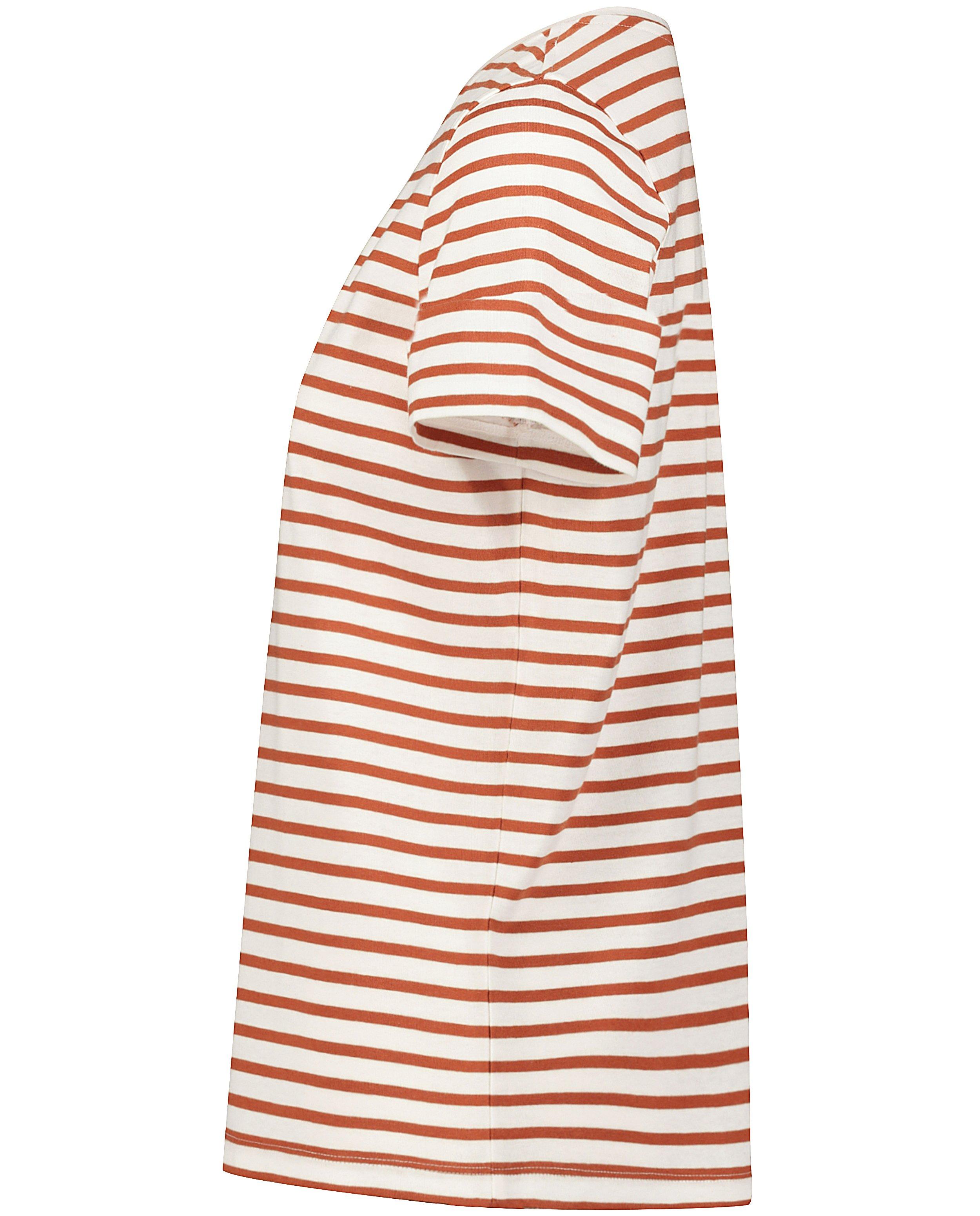 Wit T-shirt met bruine strepen - Product Detail - meerkleurig - afbeelding nummer 7