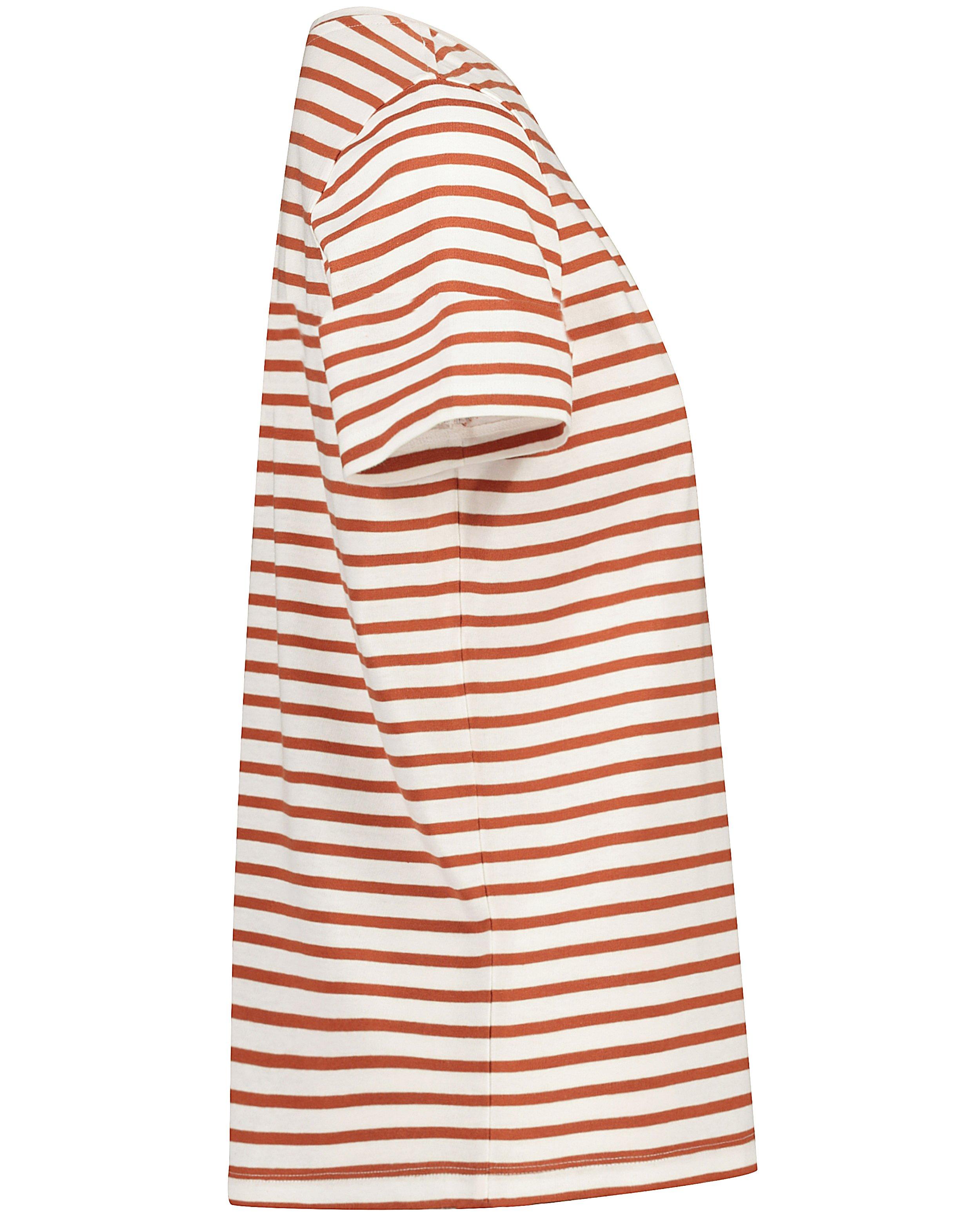 Wit T-shirt met bruine strepen - Product Detail - meerkleurig - afbeelding nummer 8
