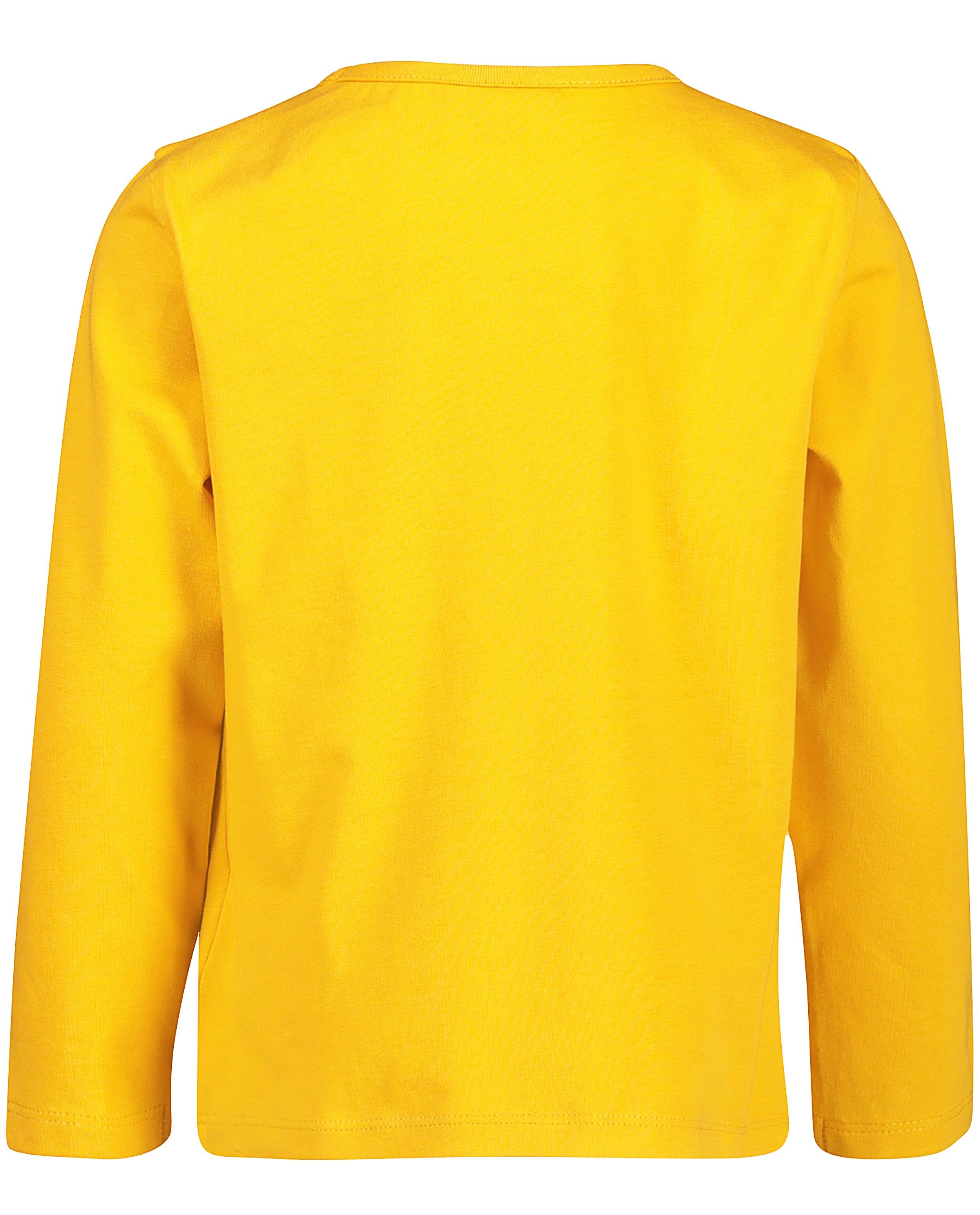 T-shirts - Gele longsleeve van biokatoen