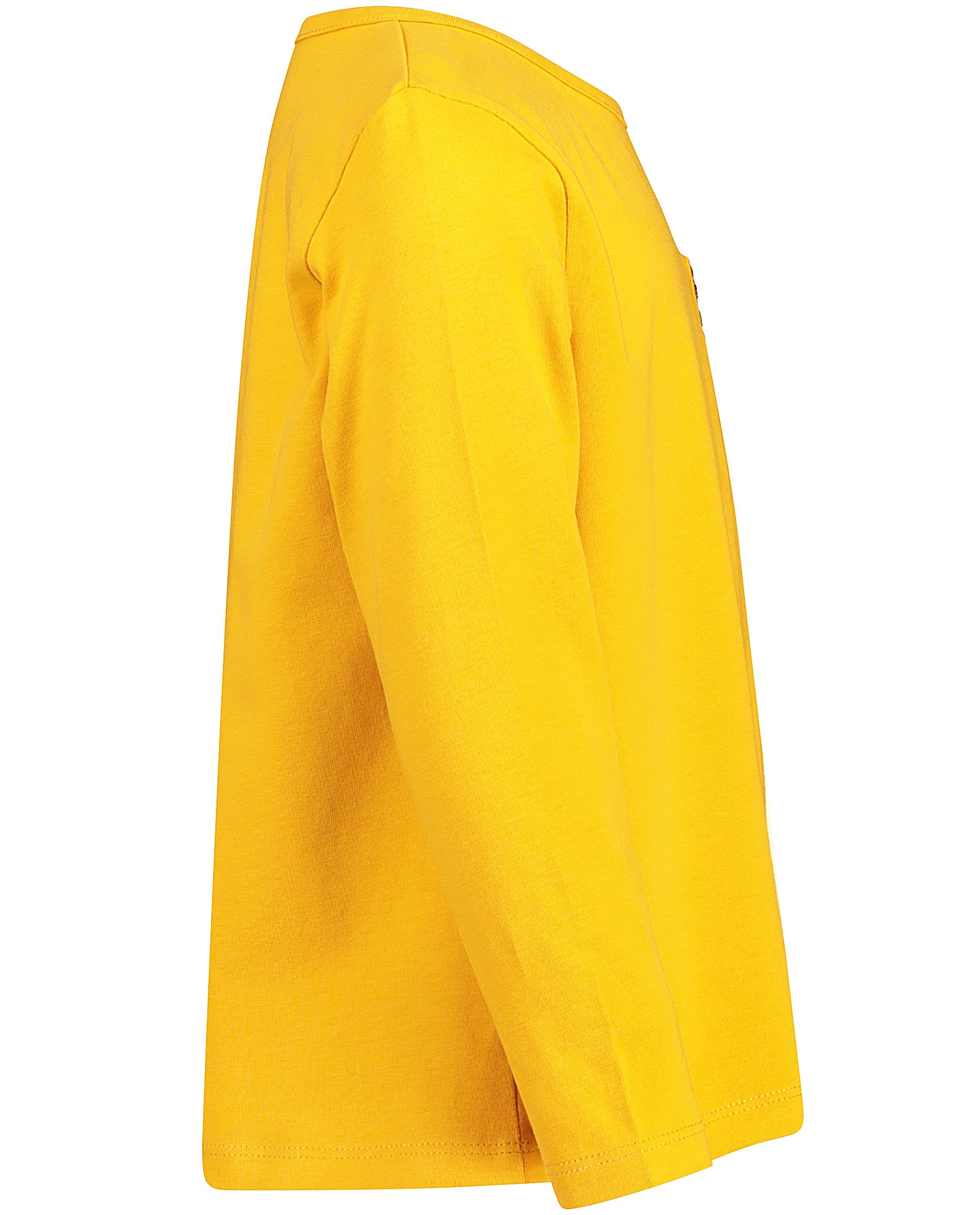 T-shirts - Gele longsleeve van biokatoen