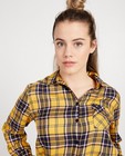 Hemden - Geel hemd met ruitenpatroon