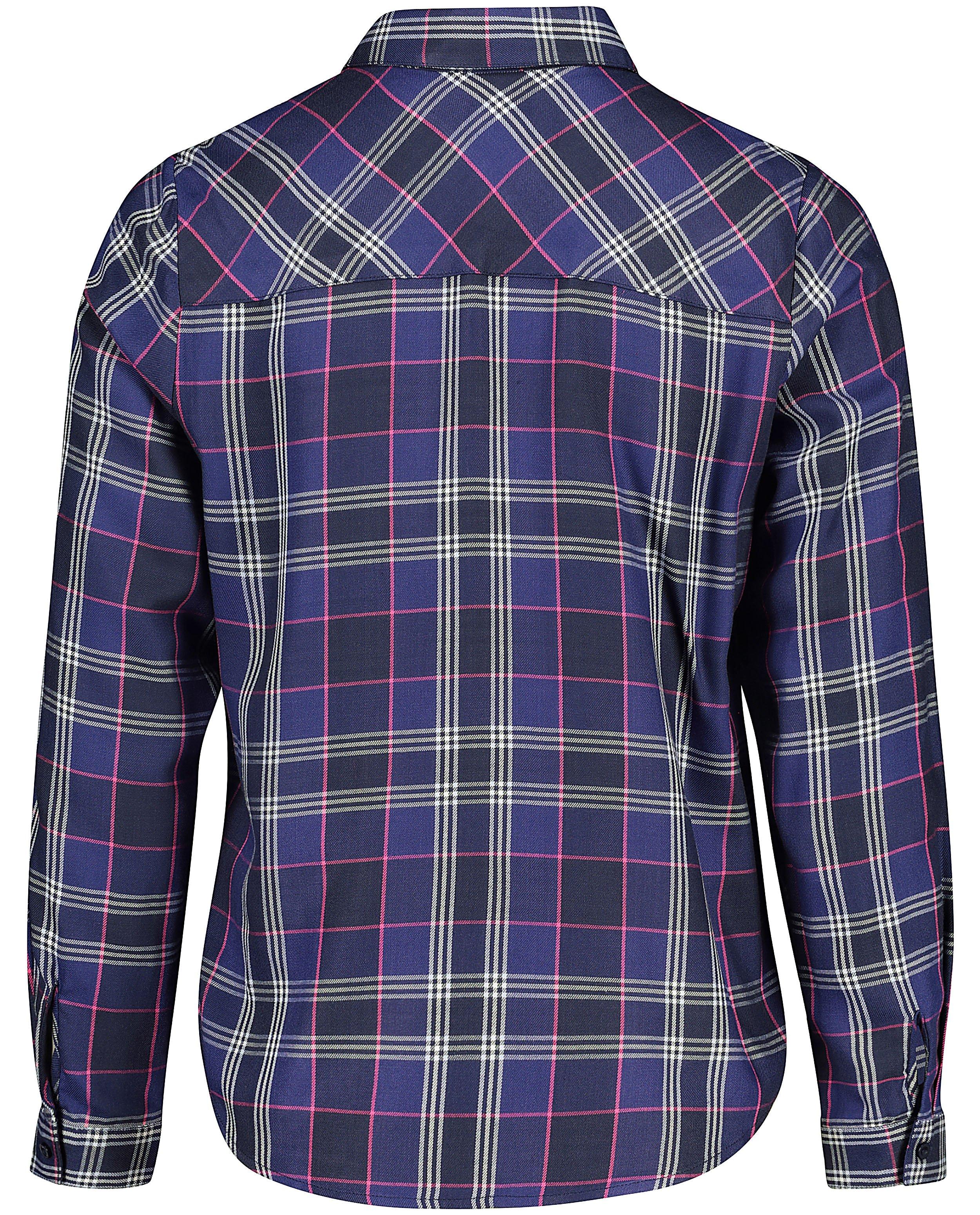 Hemden - Blauw hemd met ruitenpatroon