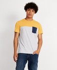 T-shirts - Grijs T-shirt met color block