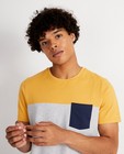 T-shirts - Grijs T-shirt met color block