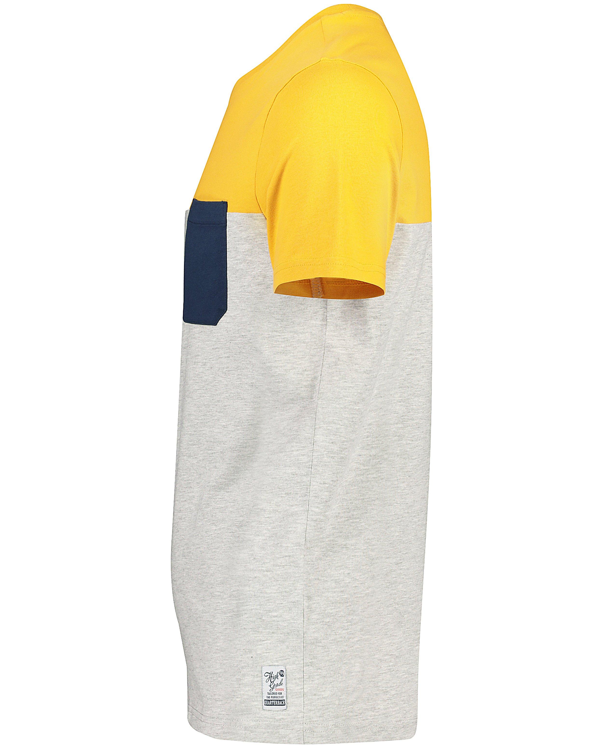 T-shirts - Grijs T-shirt met color block