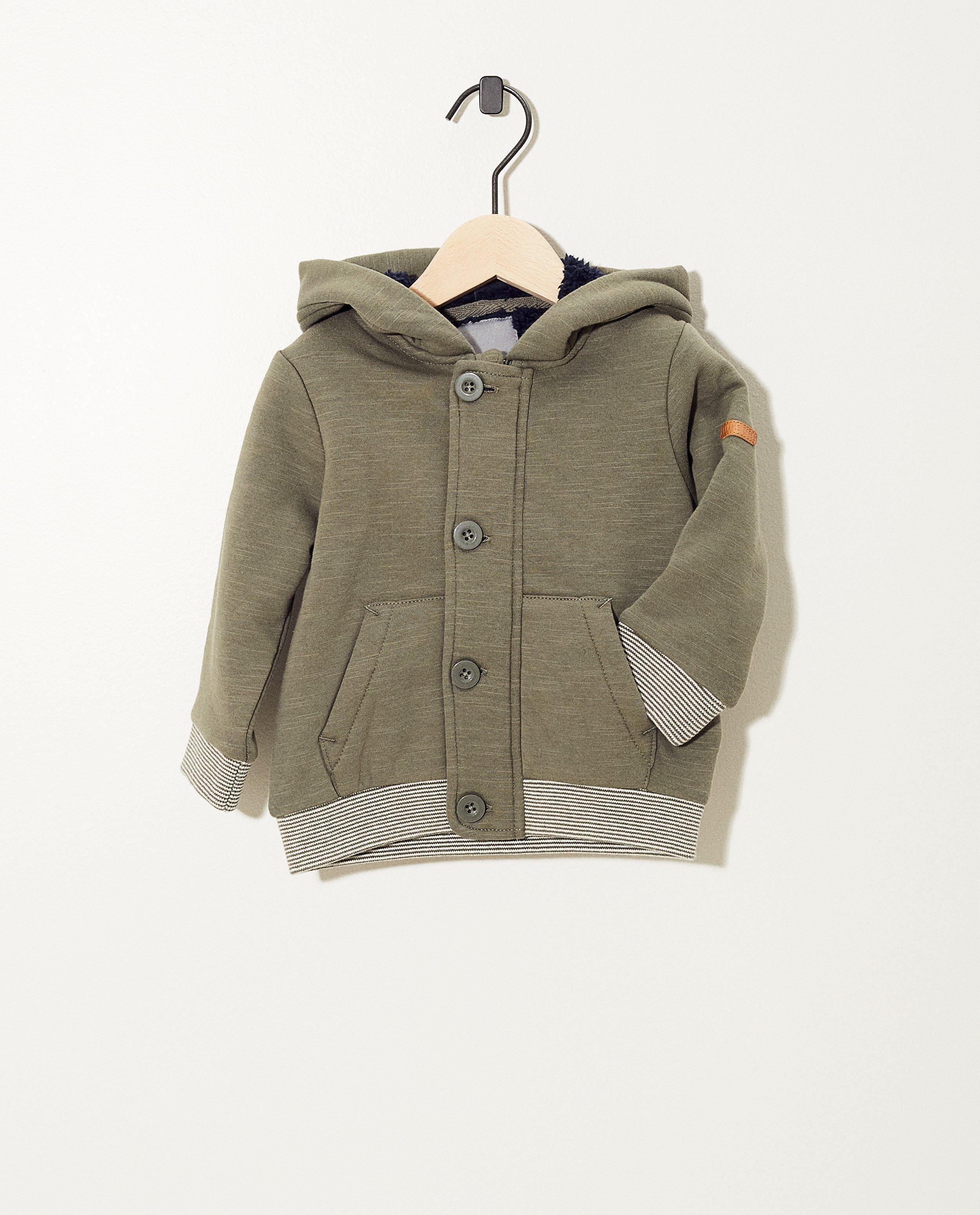 Gilet kaki à capuchon - veste - JBC