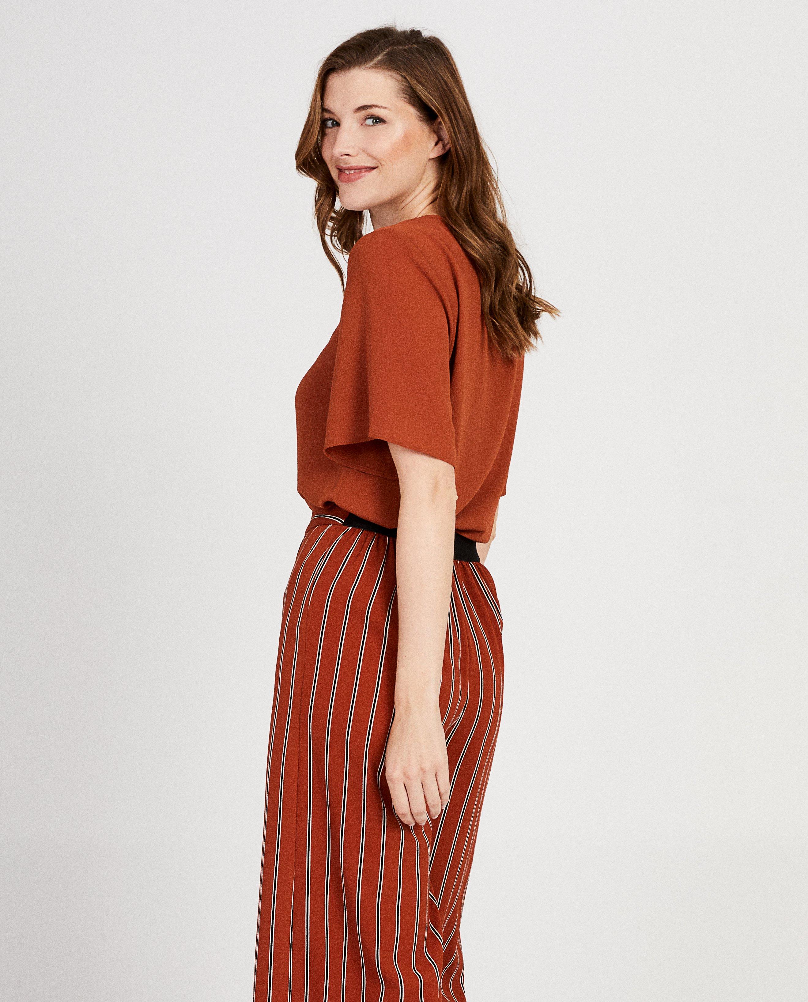 Hemden - Terracotta blouse