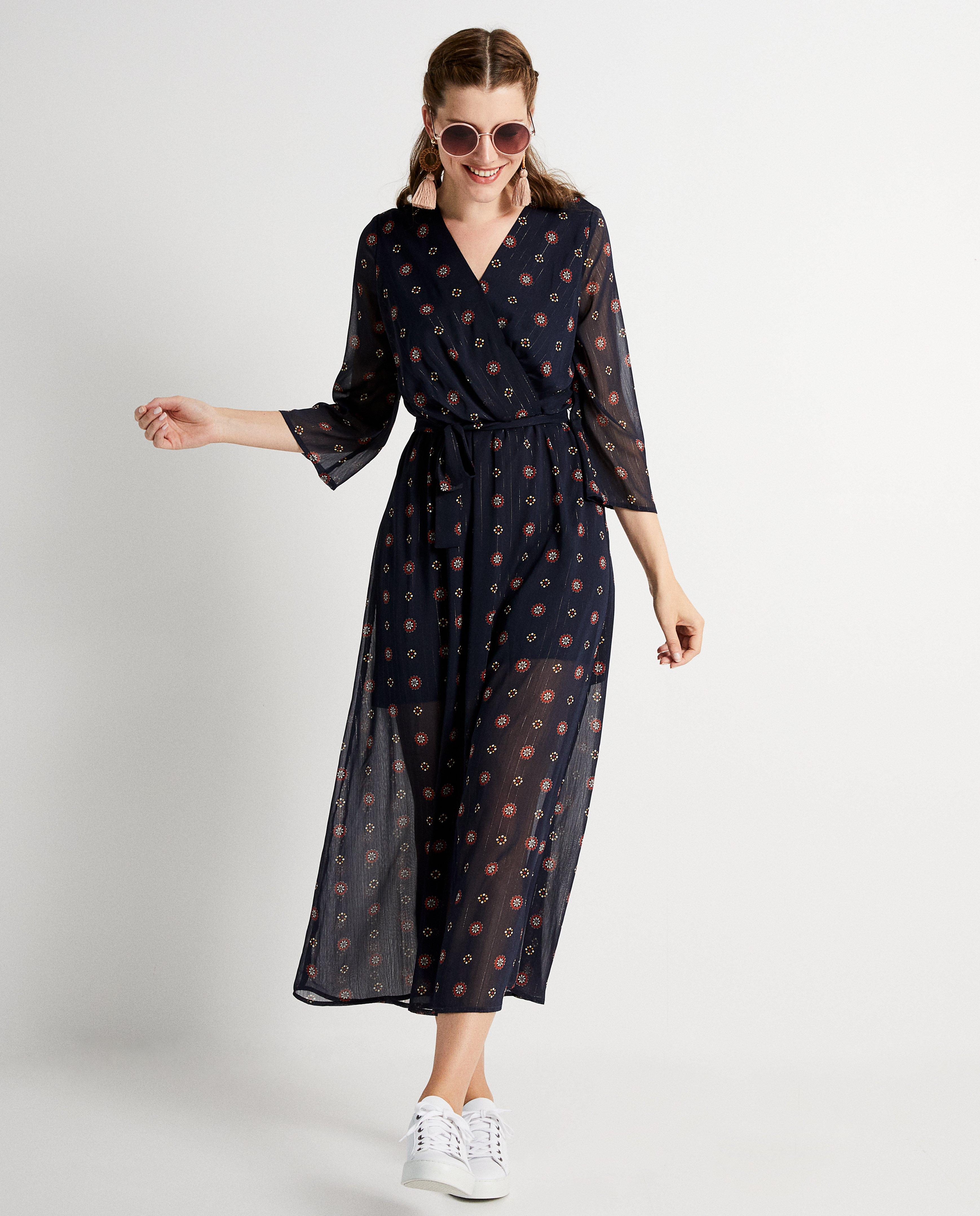 Robes - Robe maxi bleu foncé Youh!