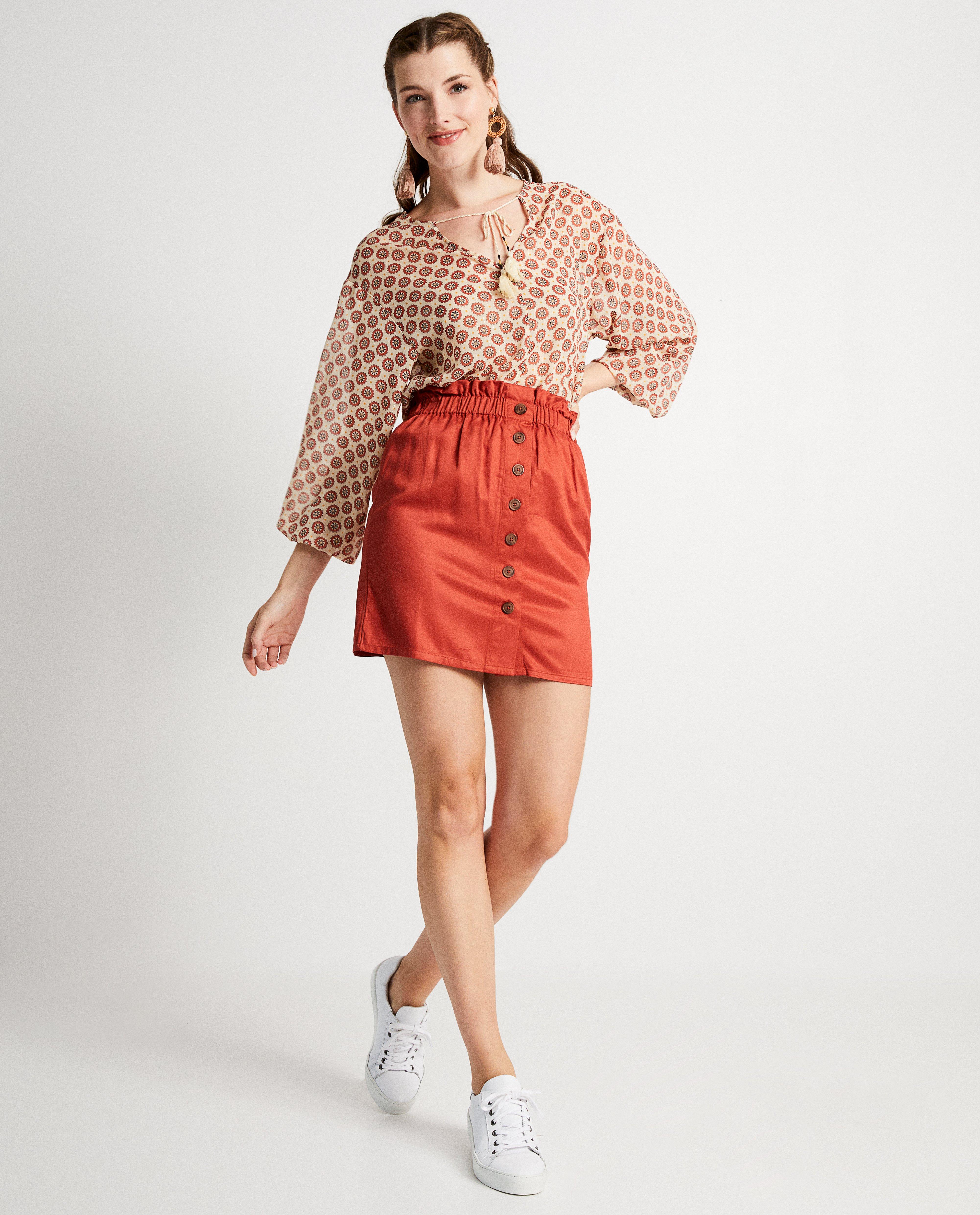 Paperbag rok dames patroon hotsell