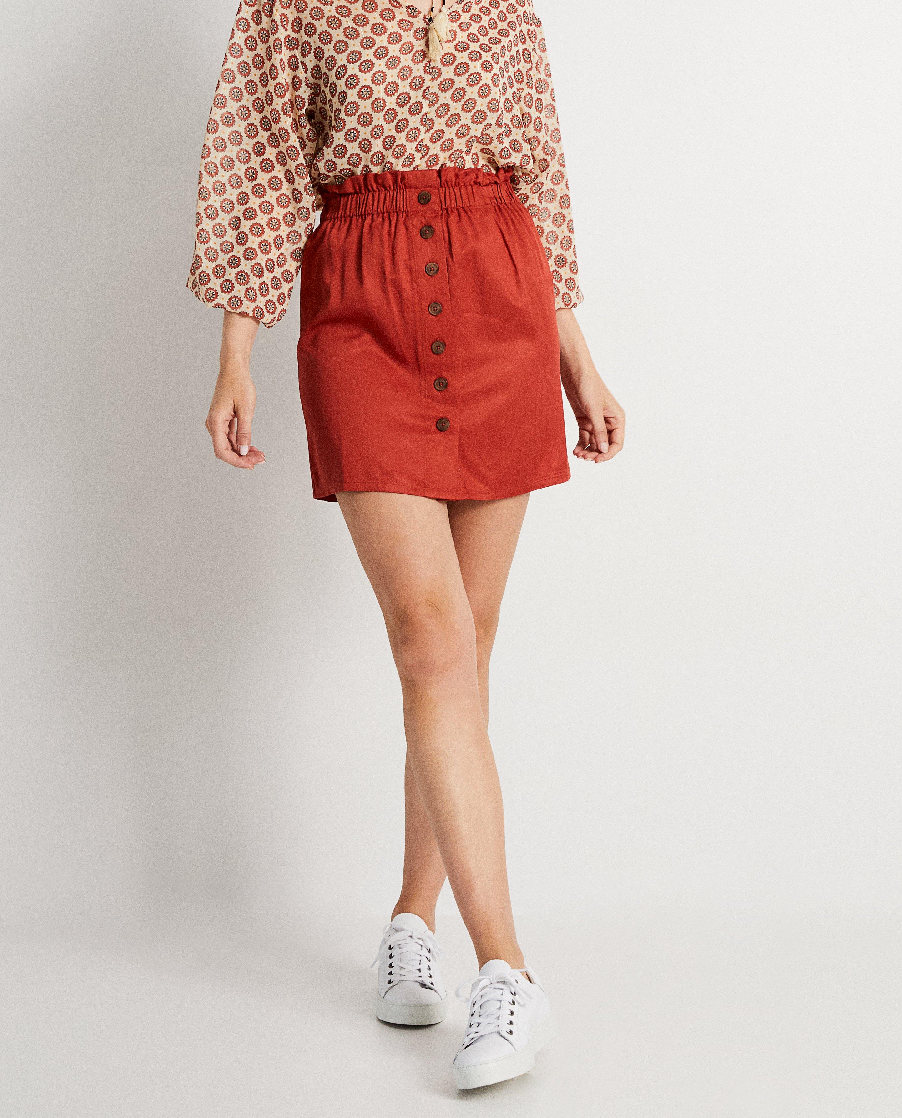 Terracotta rok - Product Detail - donkerrood - afbeelding nummer 2
