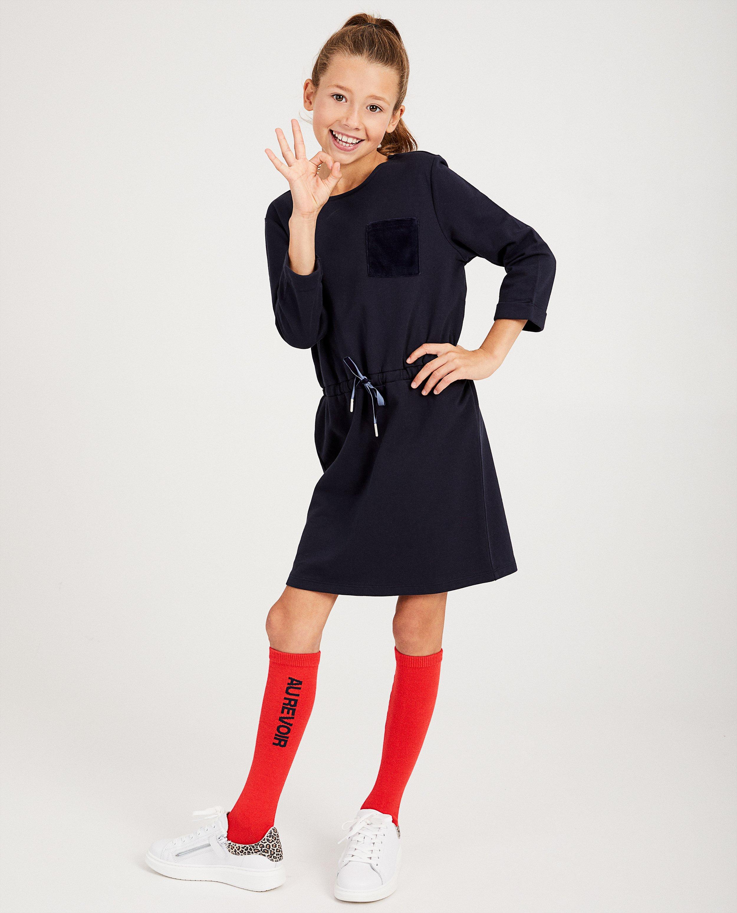 Robe bleu marine BESTies - avec du velours - Besties