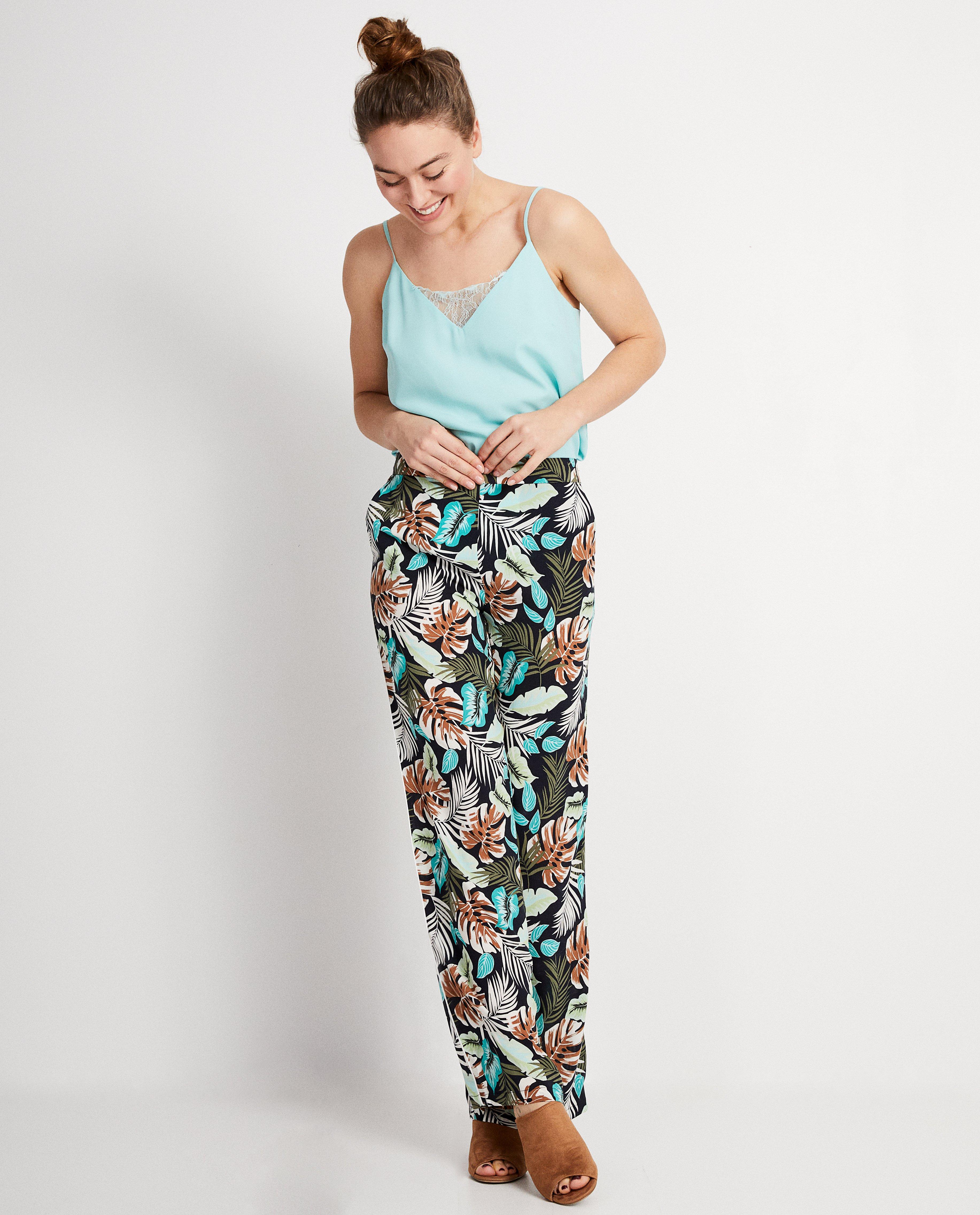Pantalon palazzo Sara De Paduwa - imprimé tropical - Sara de Paduwa