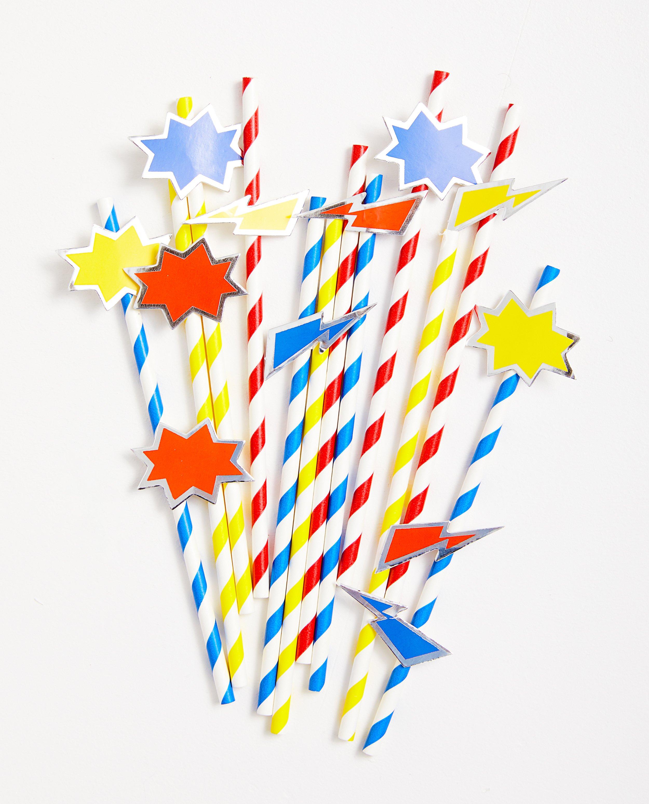 Pailles anniversaire - Pop Art - JBC