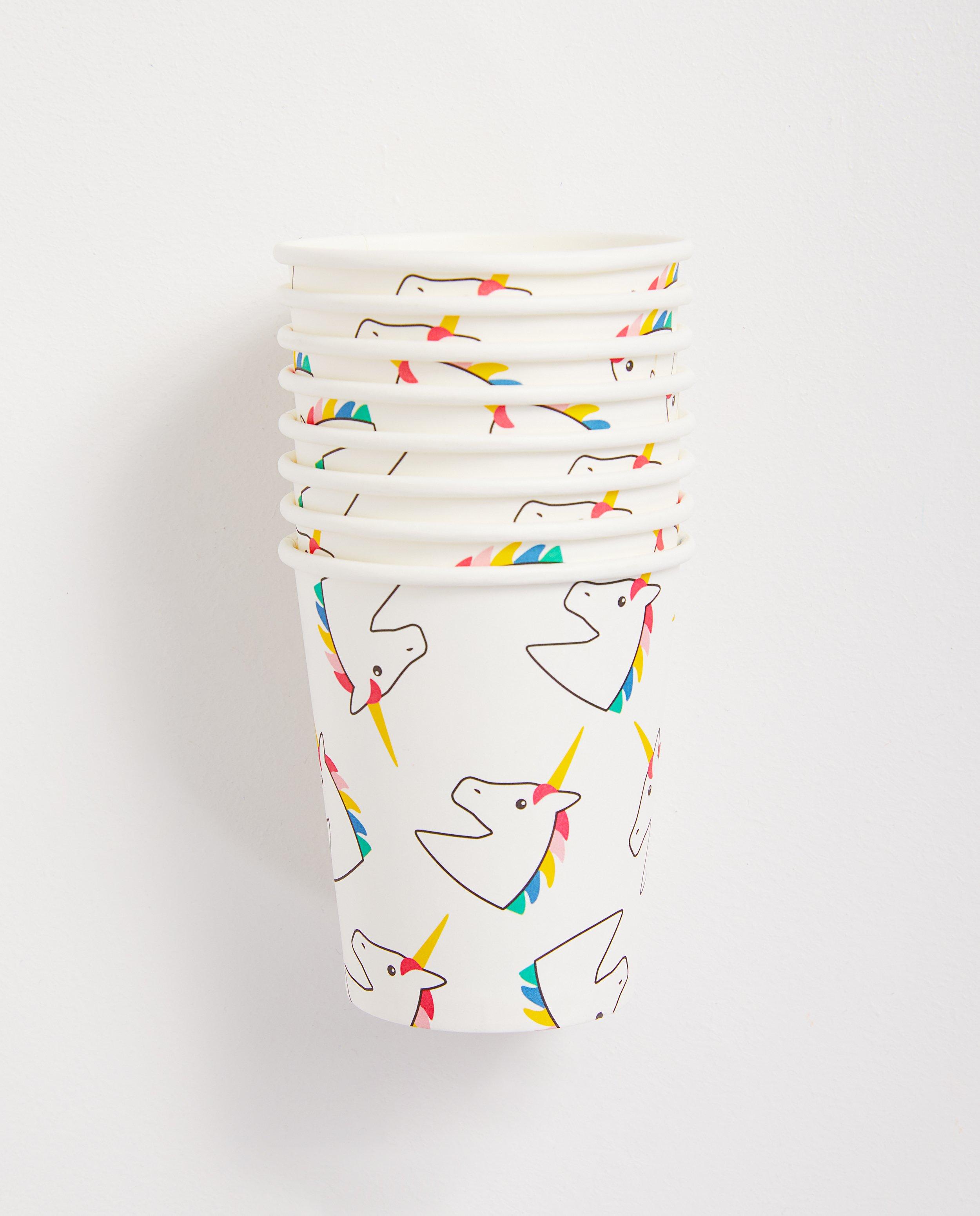 Gobelets d’anniversaire - licorne - JBC