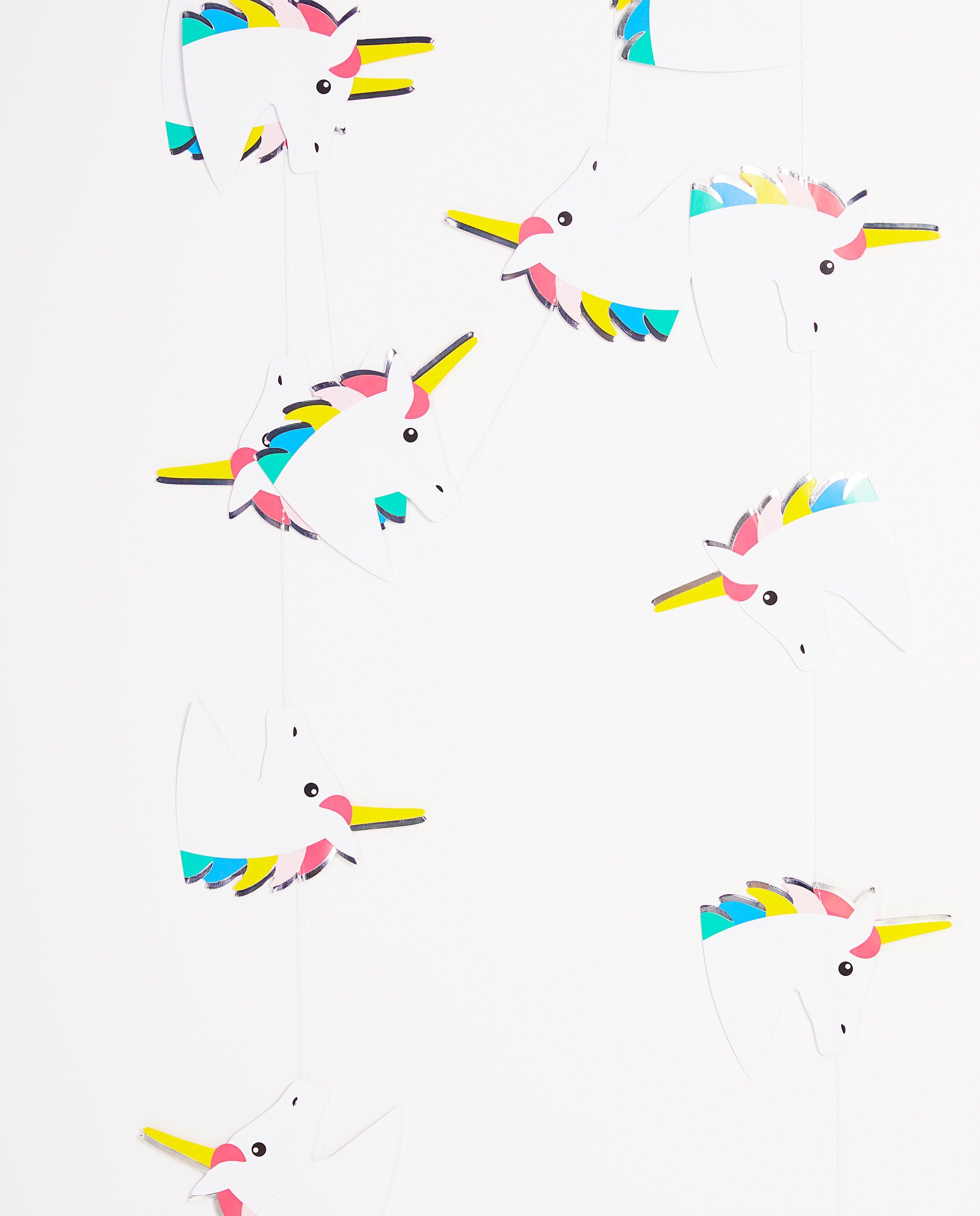 Guirlande d’anniversaire - licorne, 3 mètres de long - JBC