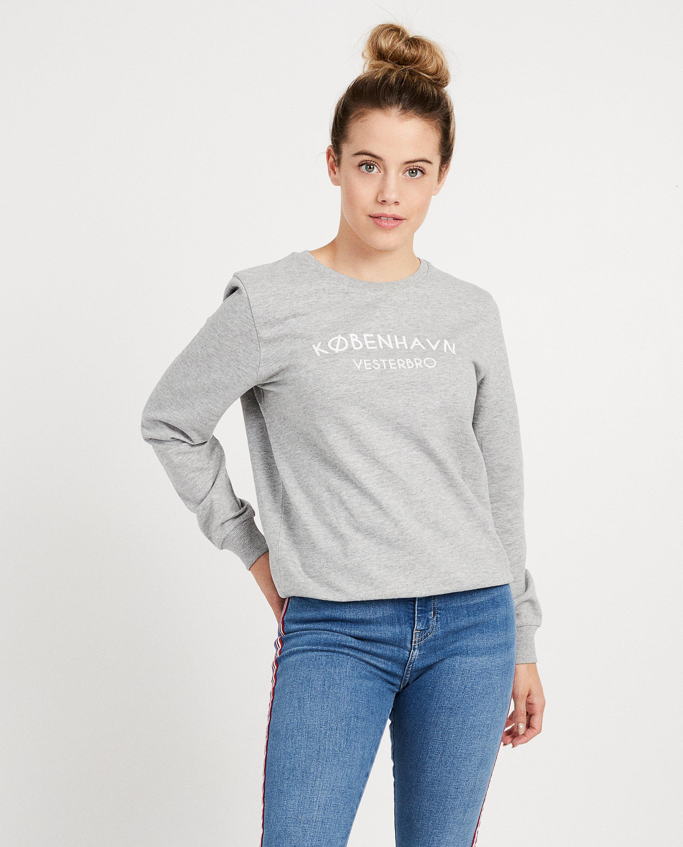 Grijze sweater met opschrift - Product Detail - grijs - afbeelding nummer 2