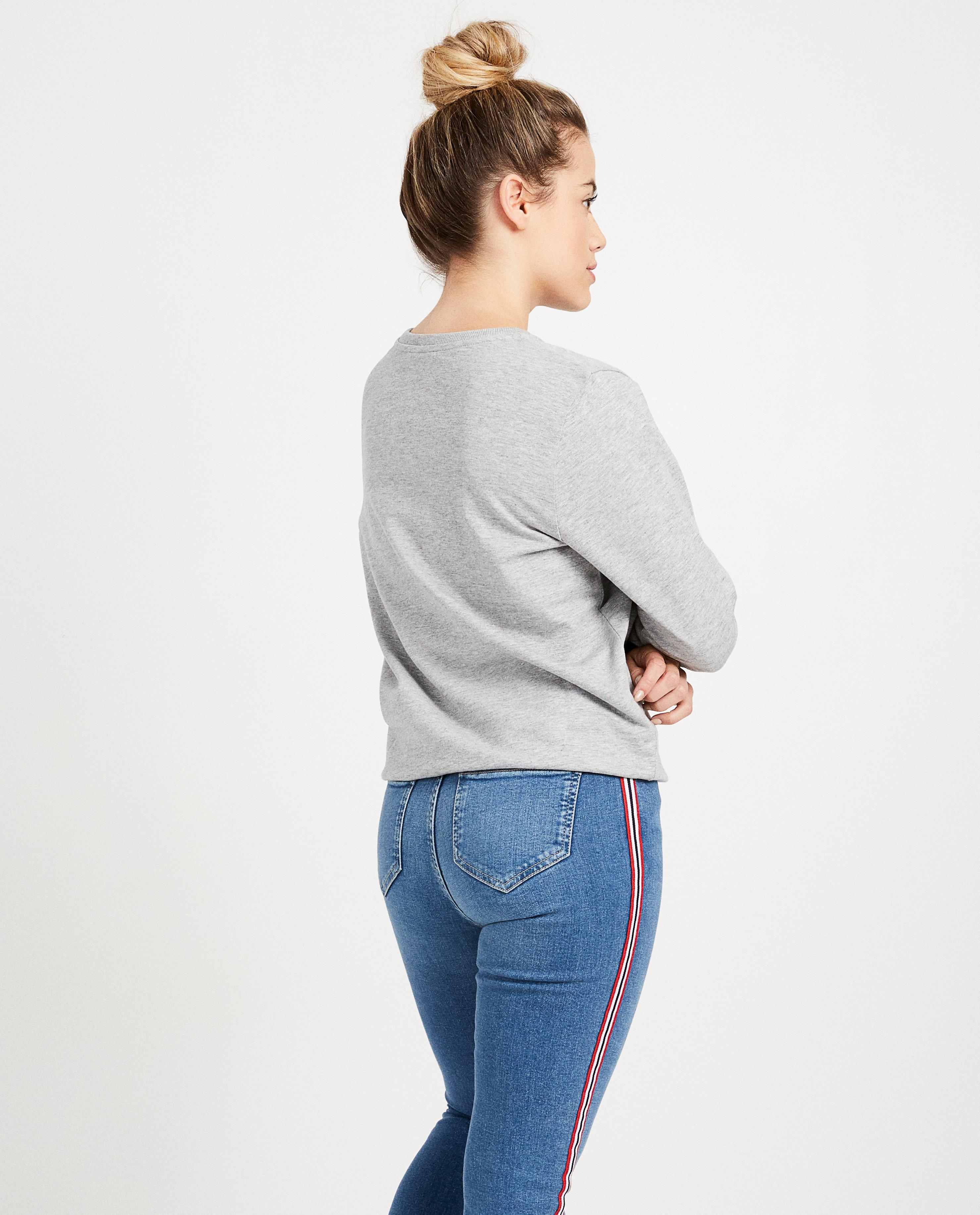 Grijze sweater met opschrift - Product Detail - grijs - afbeelding nummer 3