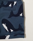 Shorts - Short bleu, imprimé de baleines