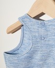 T-shirts - Blauwe tanktop met print